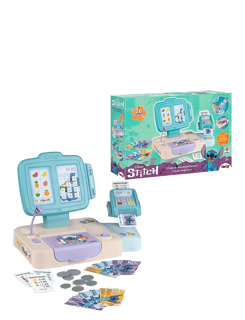 Smoby - Smoby Stitch Cash Register - rinkiniai ir priedai parduotuvei - blue - 1