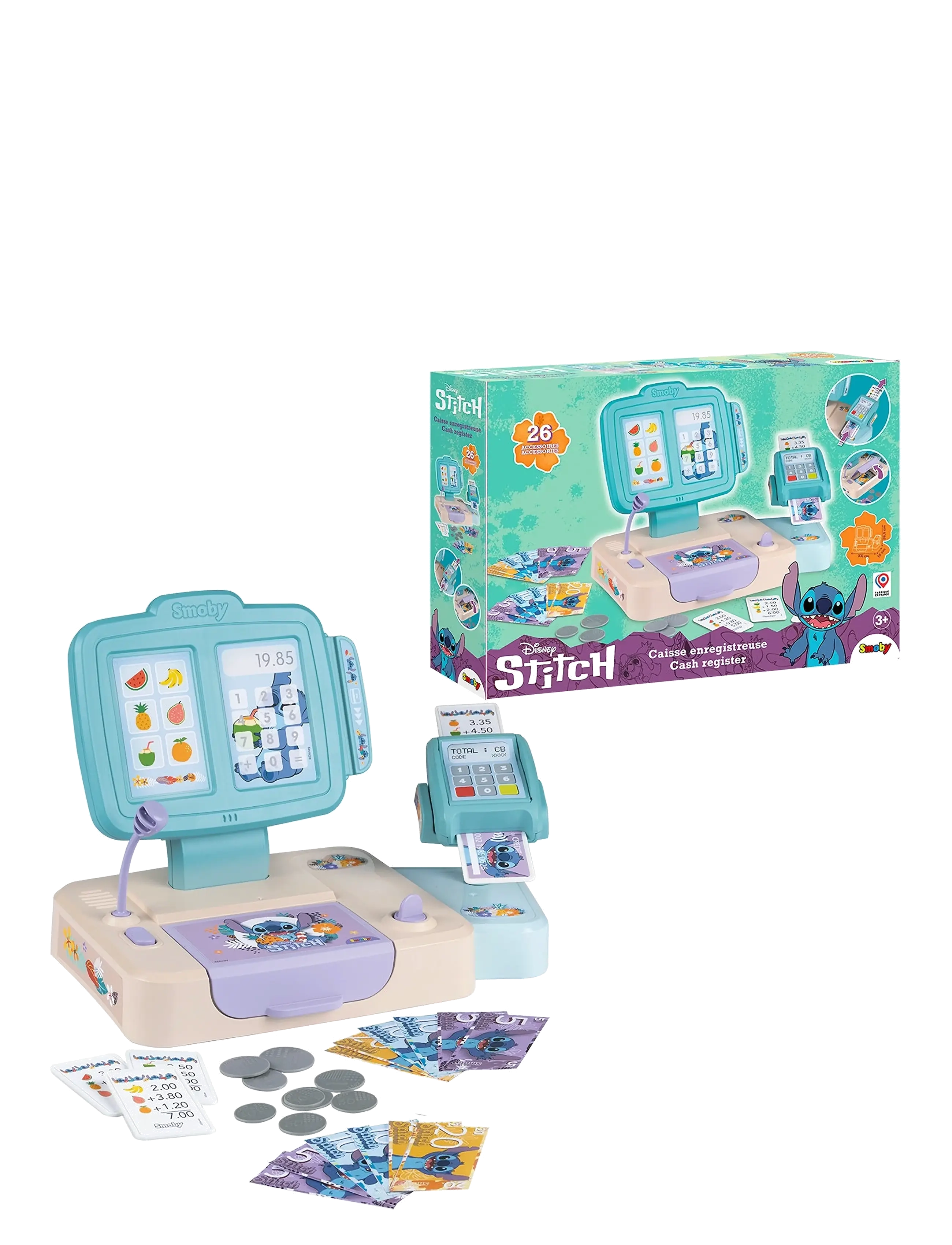 Smoby - Smoby Stitch Cash Register - supermarket playsets & accessories - blue - 1