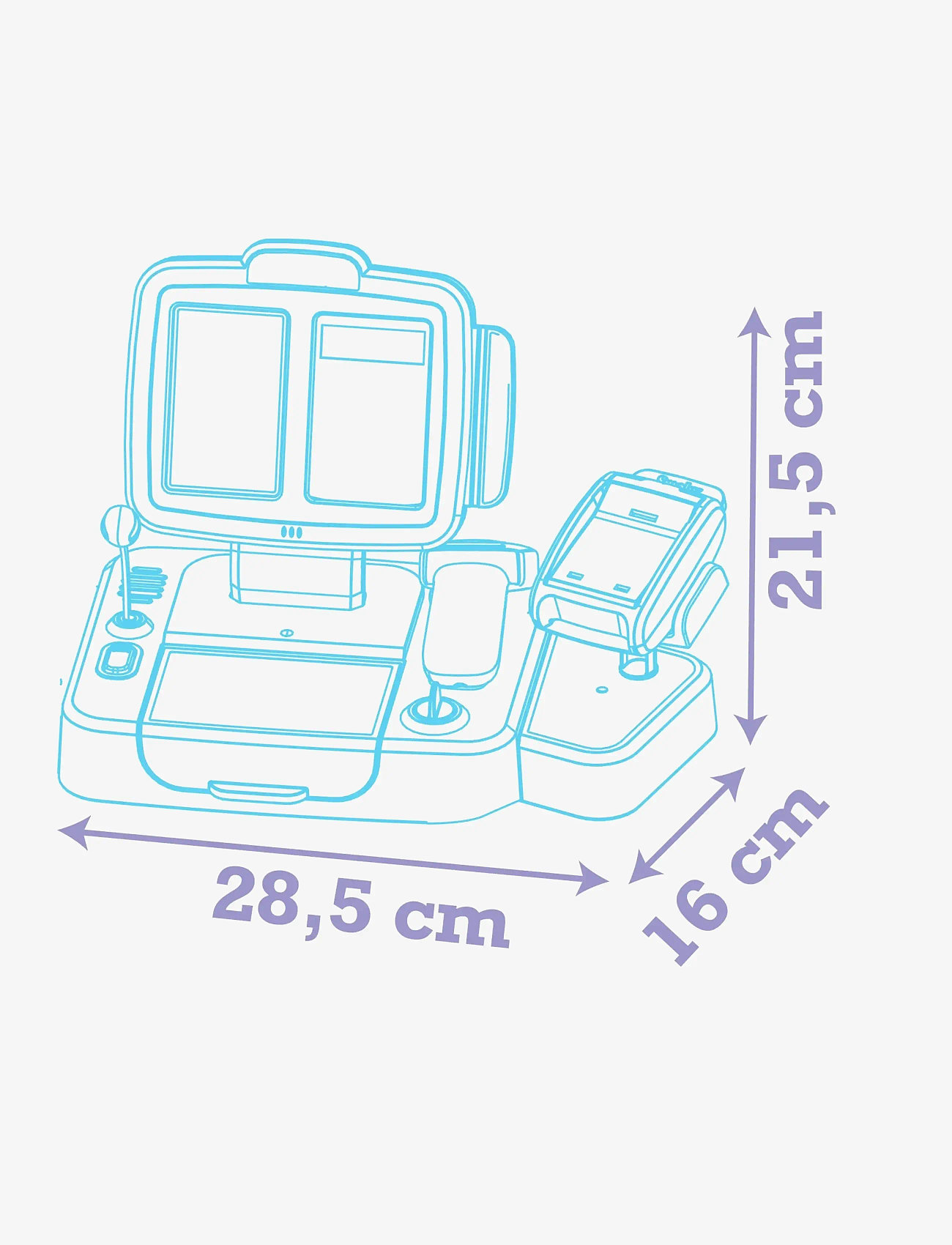 Smoby - Smoby Stitch Cash Register - market zabawkowy i akcesoria - blue - 5