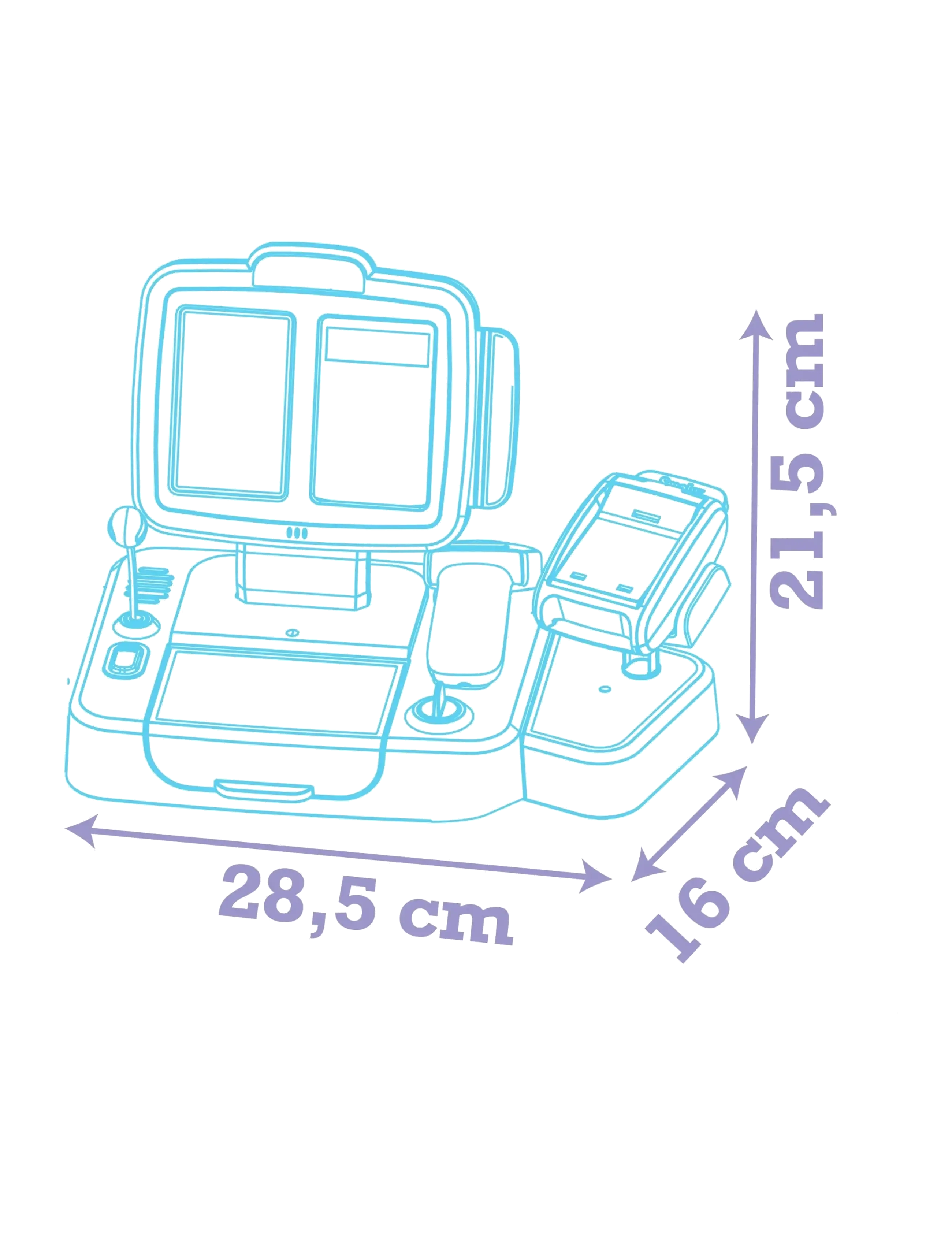 Smoby - Smoby Stitch Cash Register - supermarket playsets & accessories - blue - 5