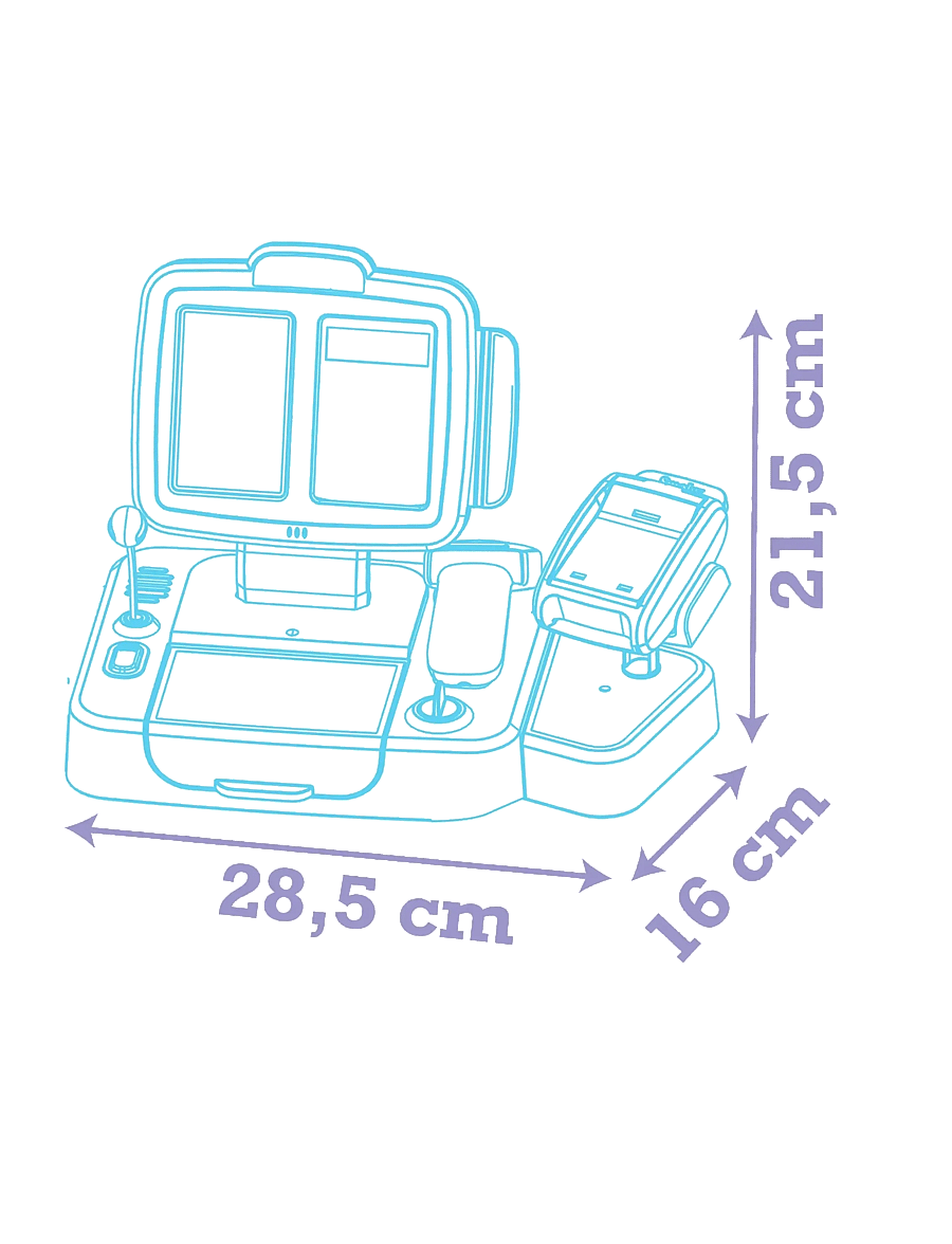 Smoby - Smoby Stitch Cash Register - supermarkt-spielsets & accessoires - blue - 5