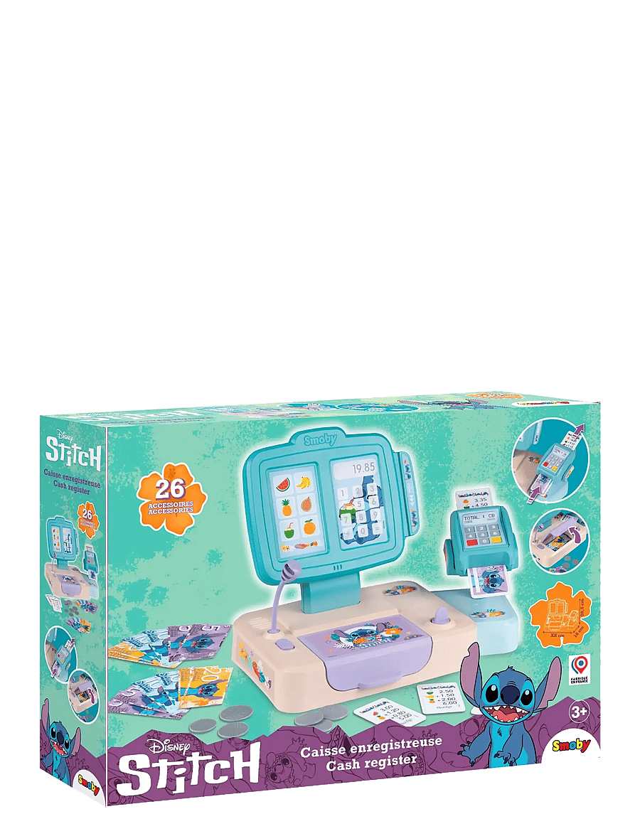 Smoby - Smoby Stitch Cash Register - supermarkt-spielsets & accessoires - blue - 2