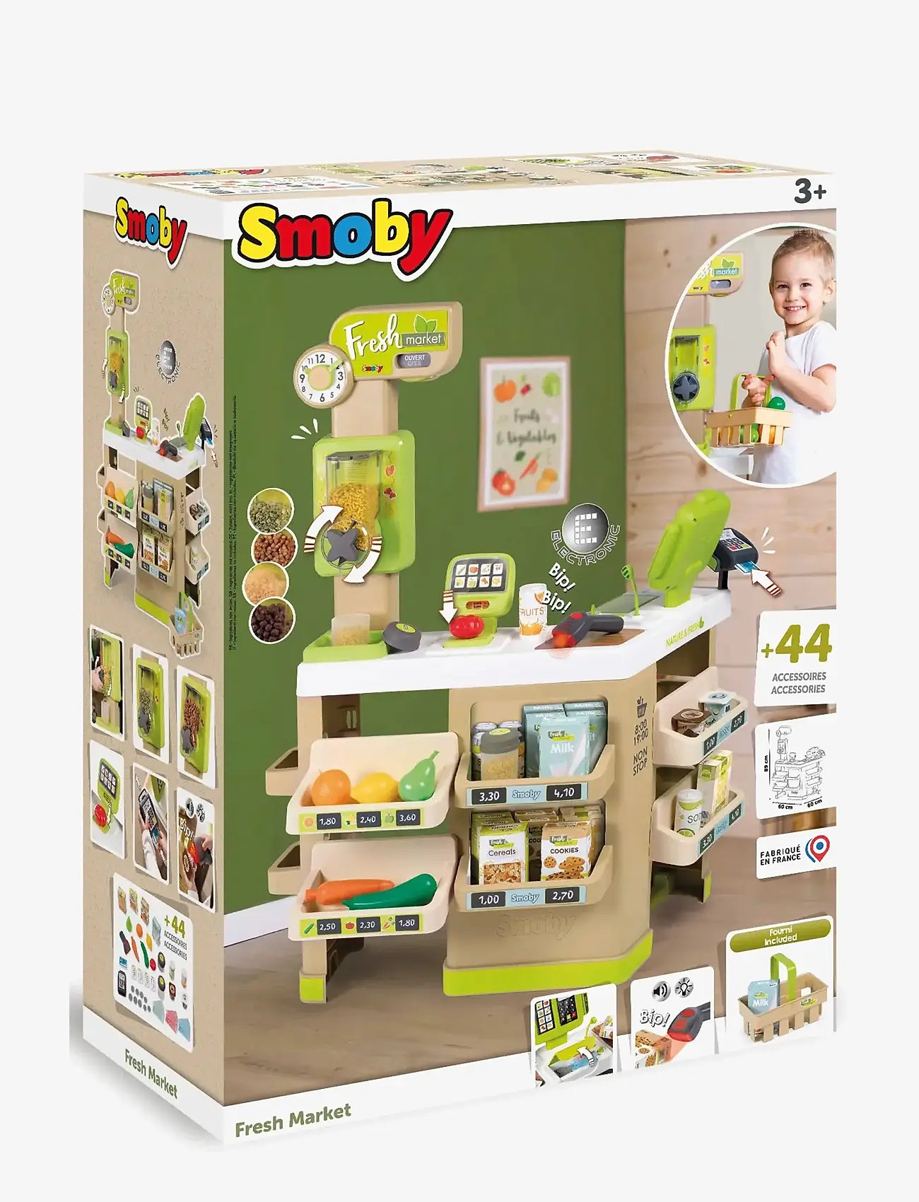 Smoby - Fresh Market - legesæt og tilbehør til supermarkeder - multi colorued - 2