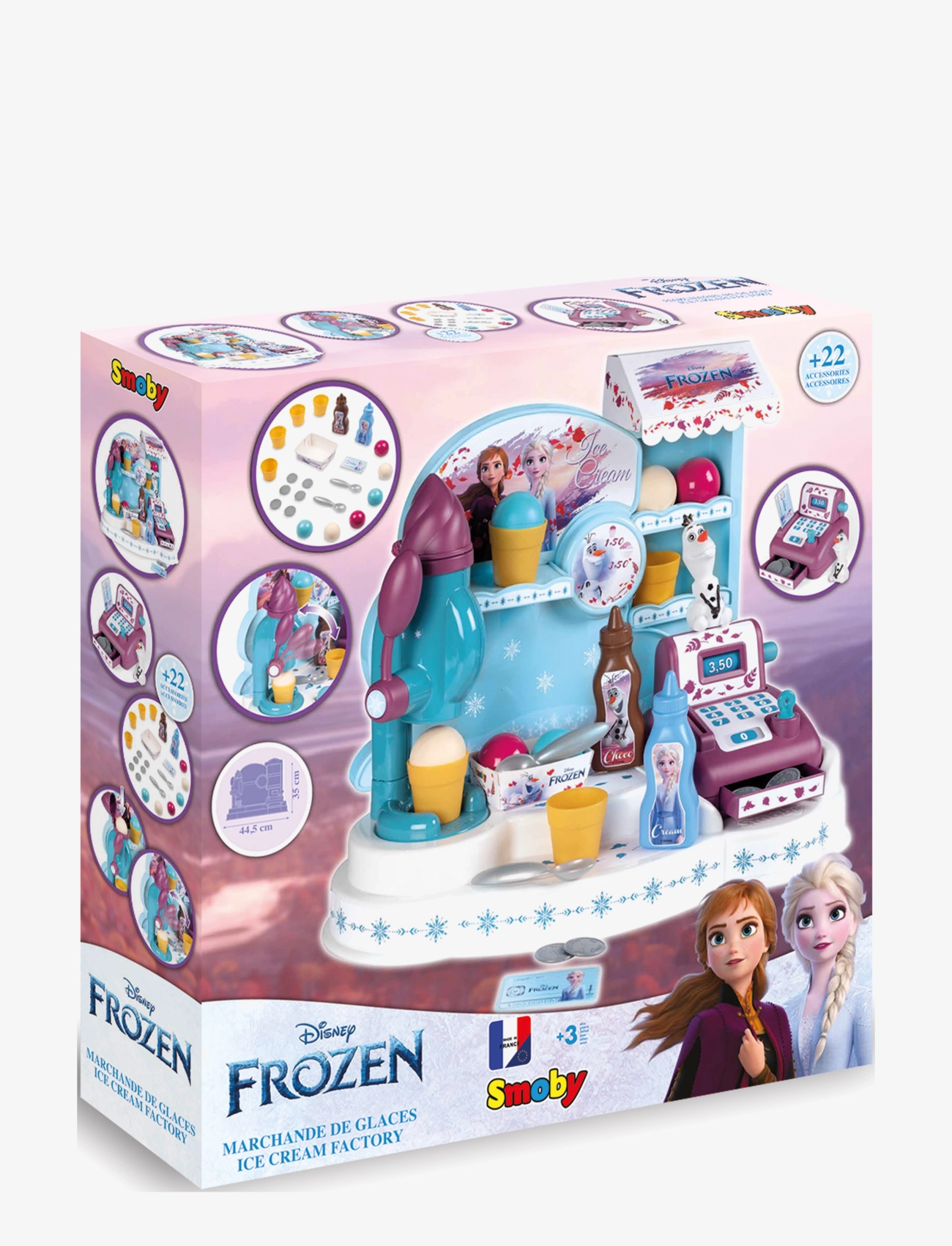 Smoby - Frozen Ice Cream Factory - supermarkt-spielsets & accessoires - blue - 4