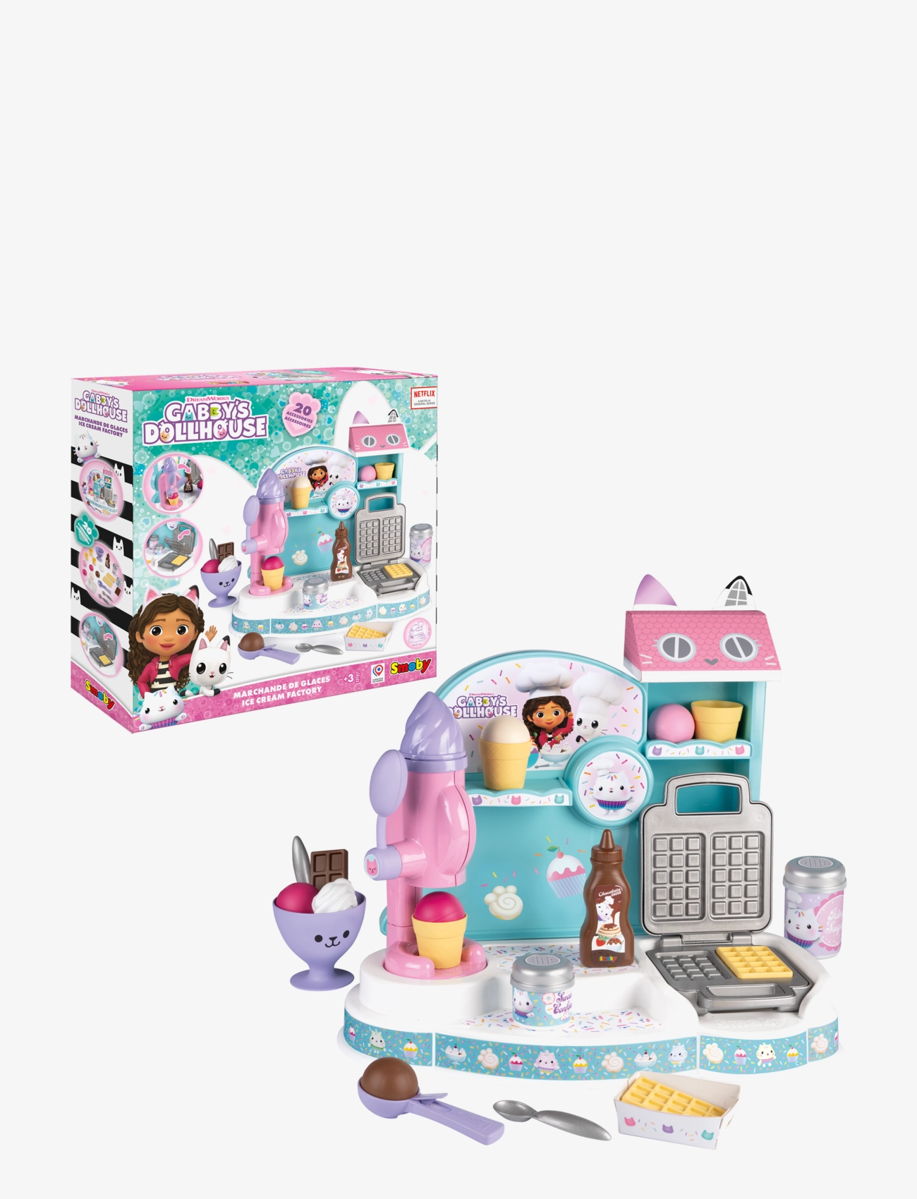 Smoby - Smoby Gabbys Dockskåp Glassaffär - leikfangamatur og kökur - multicoloured - 4