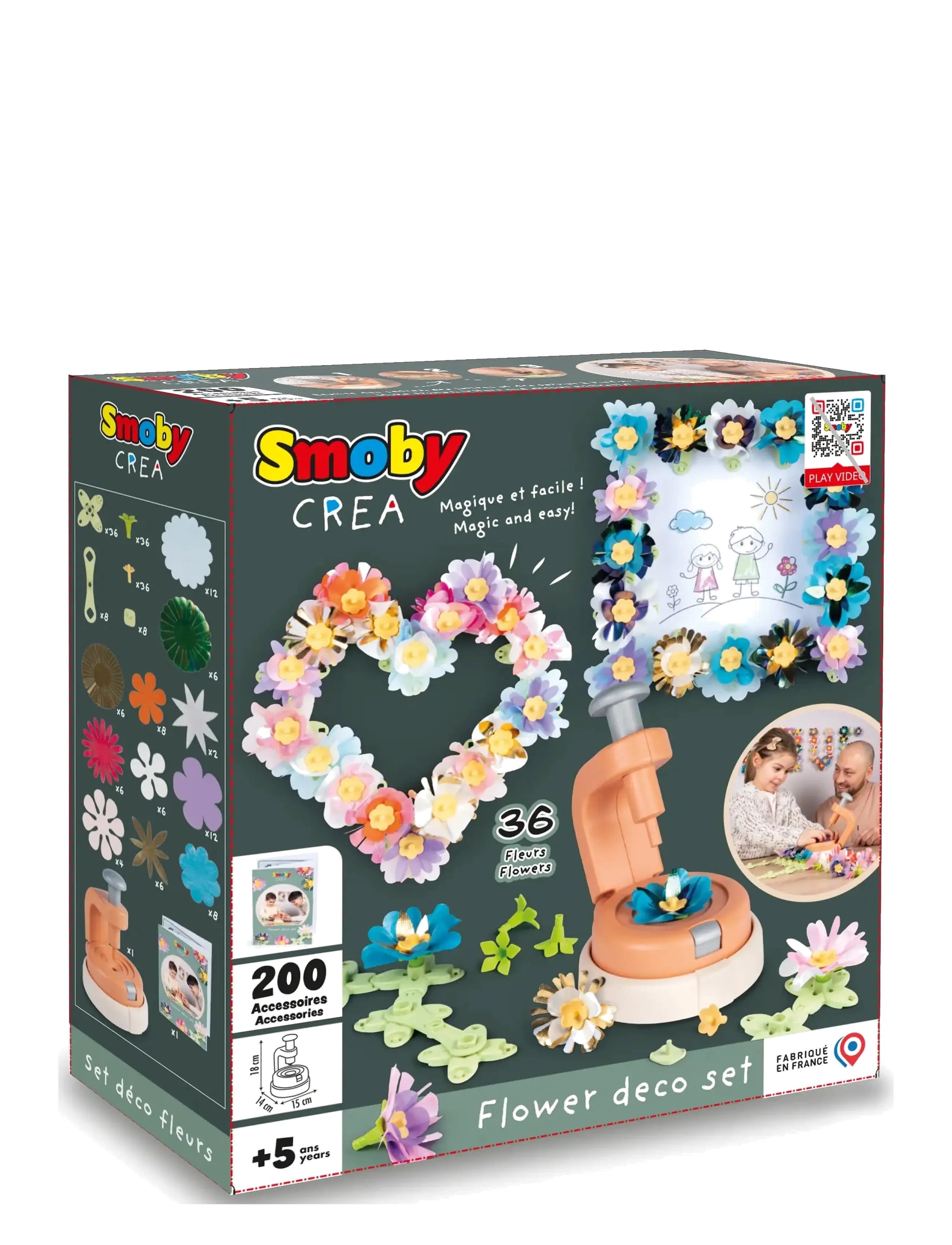 Smoby - Smoby Crea Flower Deco Set - bastelset - multi colorued - 2