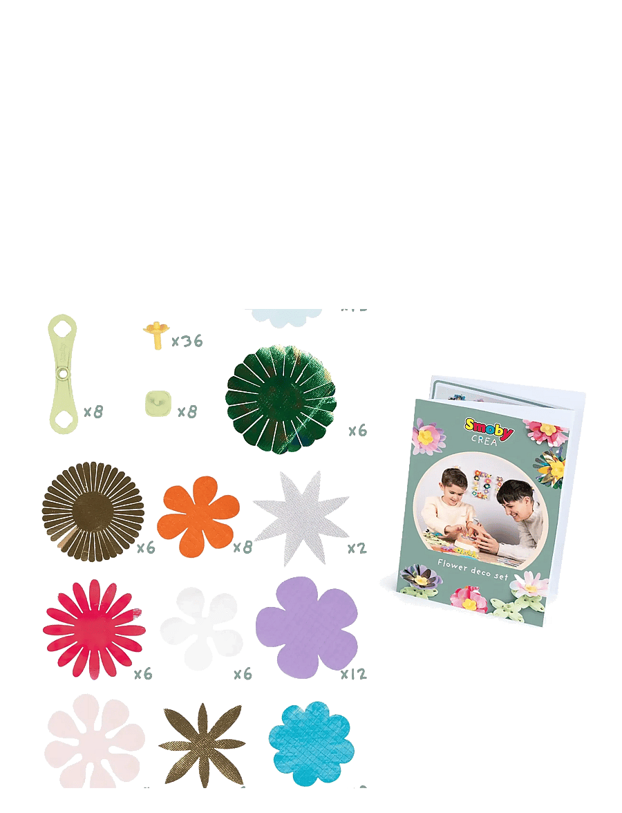 Smoby - Smoby Crea Flower Deco Set - bastelset - multi colorued - 4