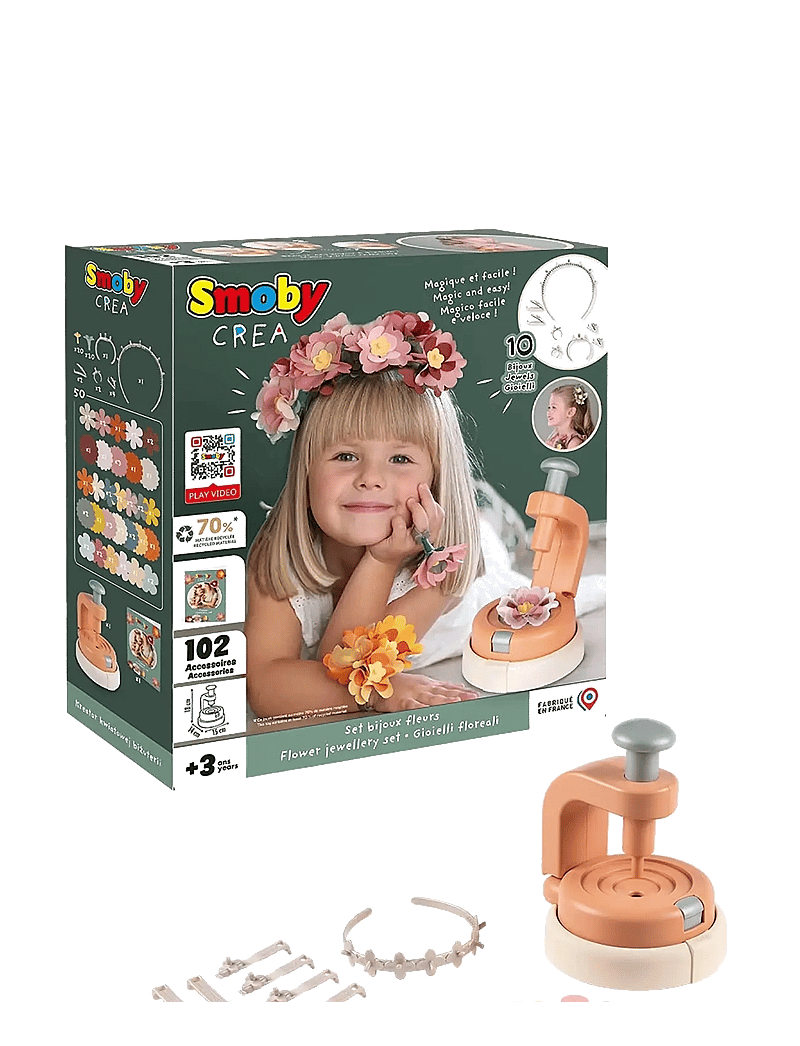 Smoby - Smoby Crea Flower Jewelry Set - käsitöökomplekt - multi colorued - 2