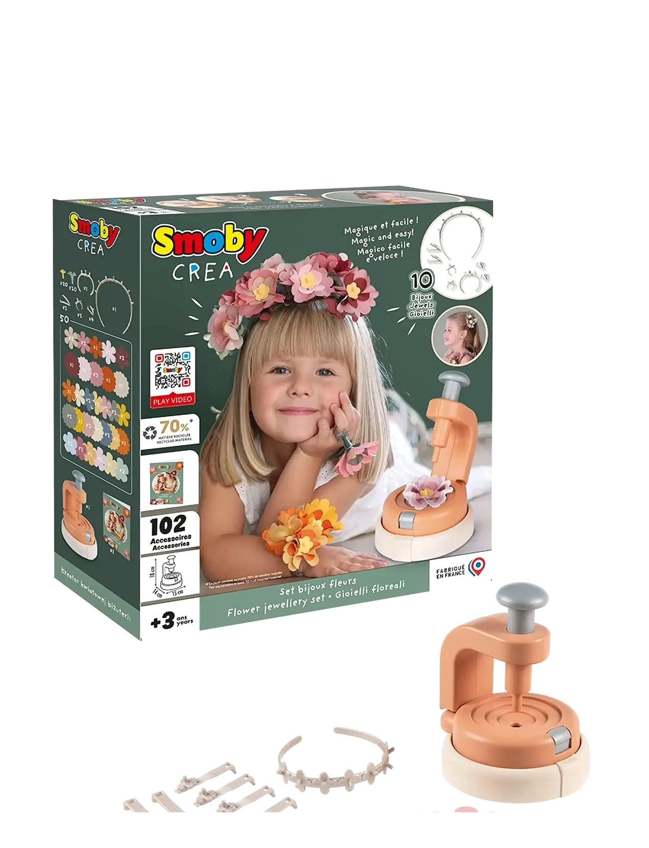 Smoby - Smoby Crea Flower Jewelry Set - craft sets - multi colorued - 2