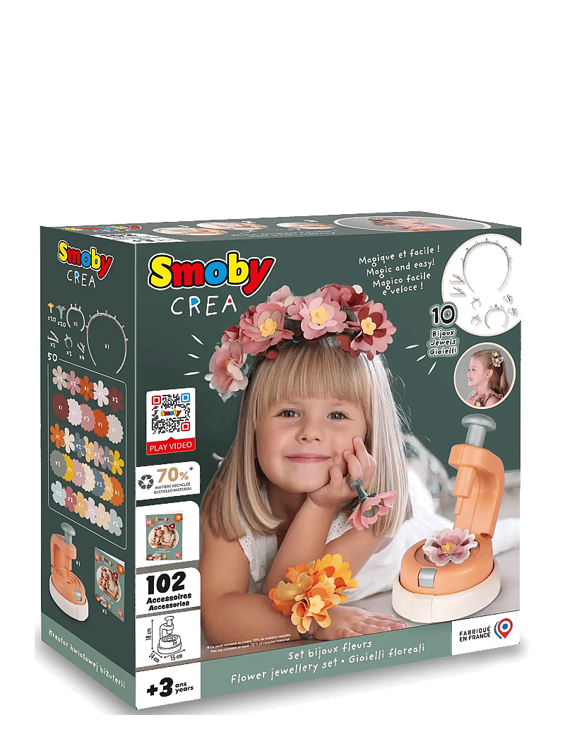 Smoby - Smoby Crea Flower Jewelry Set - käsitöökomplekt - multi colorued - 3