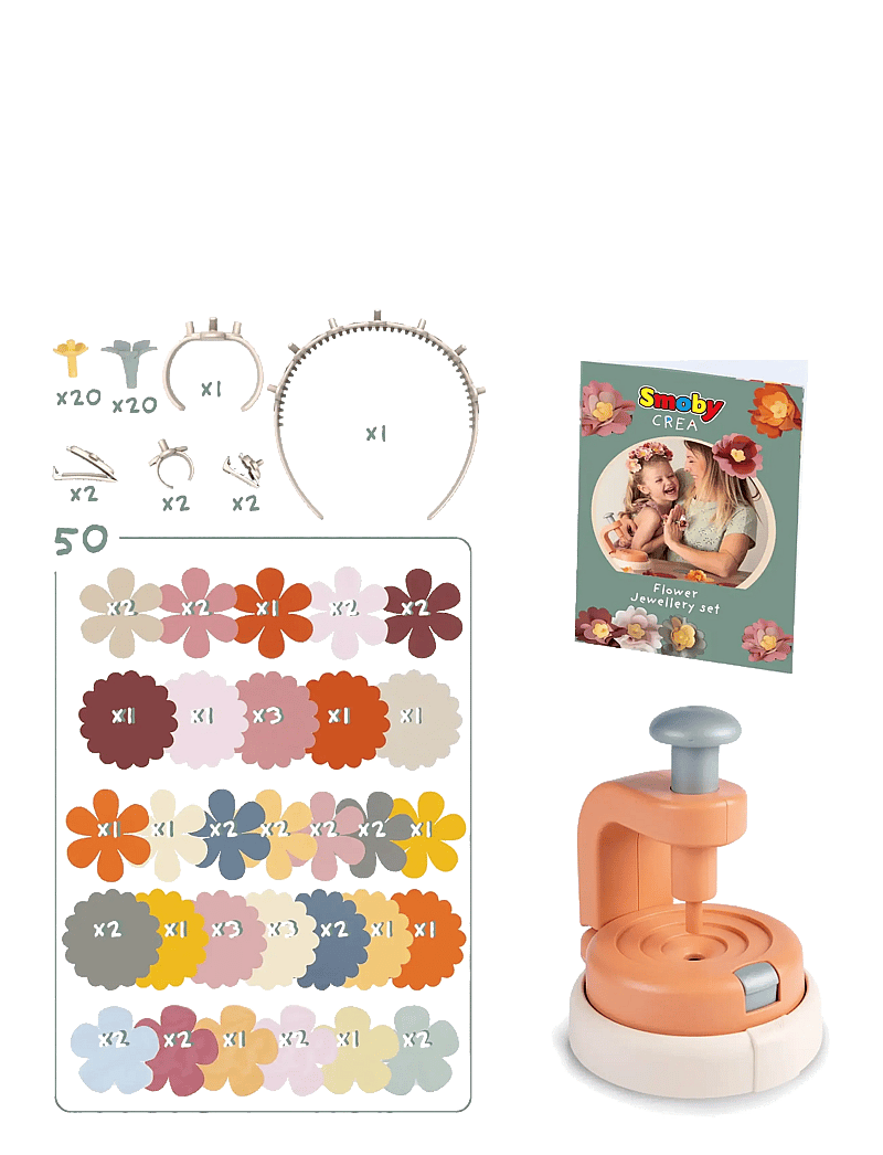 Smoby - Smoby Crea Flower Jewelry Set - käsitöökomplekt - multi colorued - 5