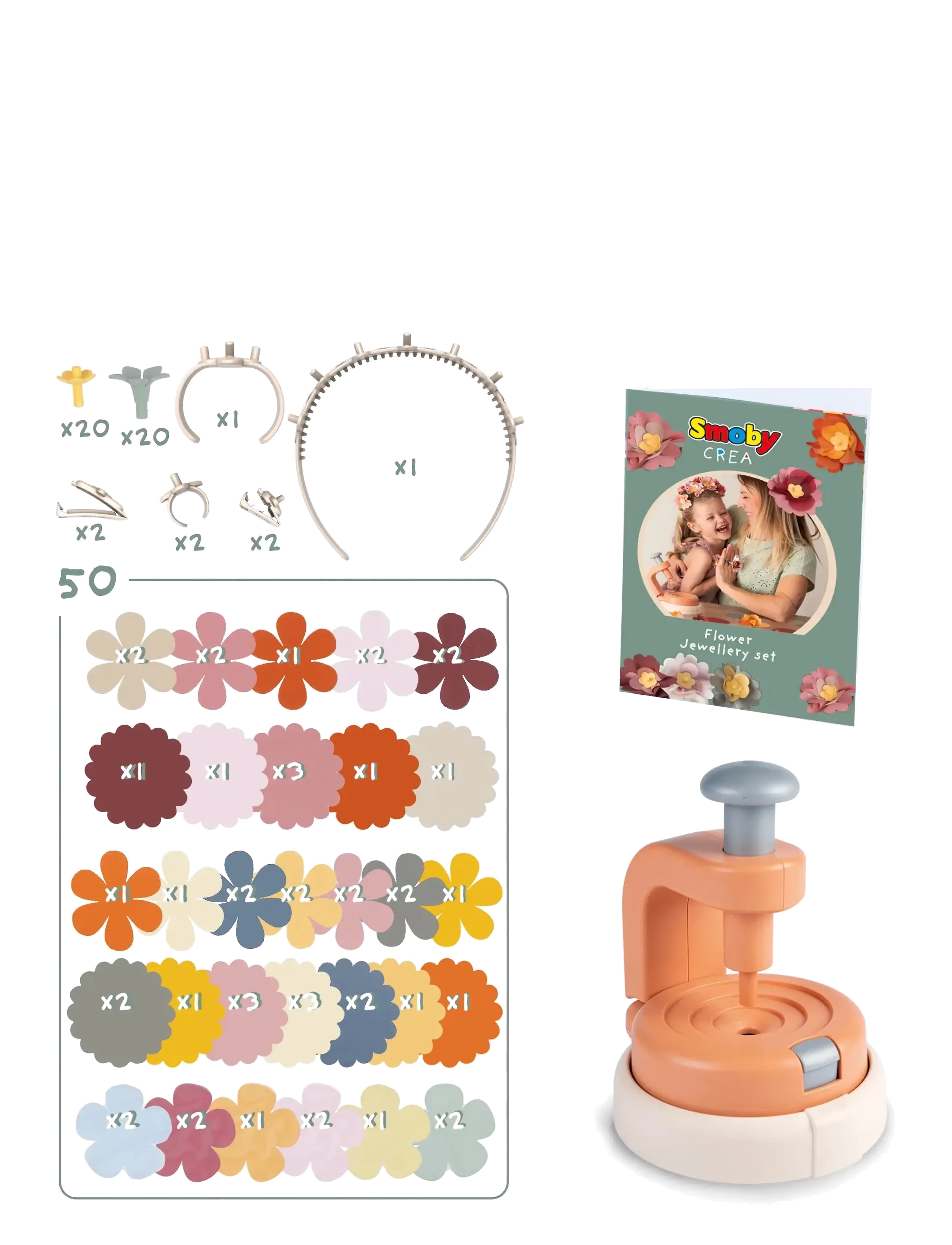 Smoby - Smoby Crea Flower Jewelry Set - craft sets - multi colorued - 5