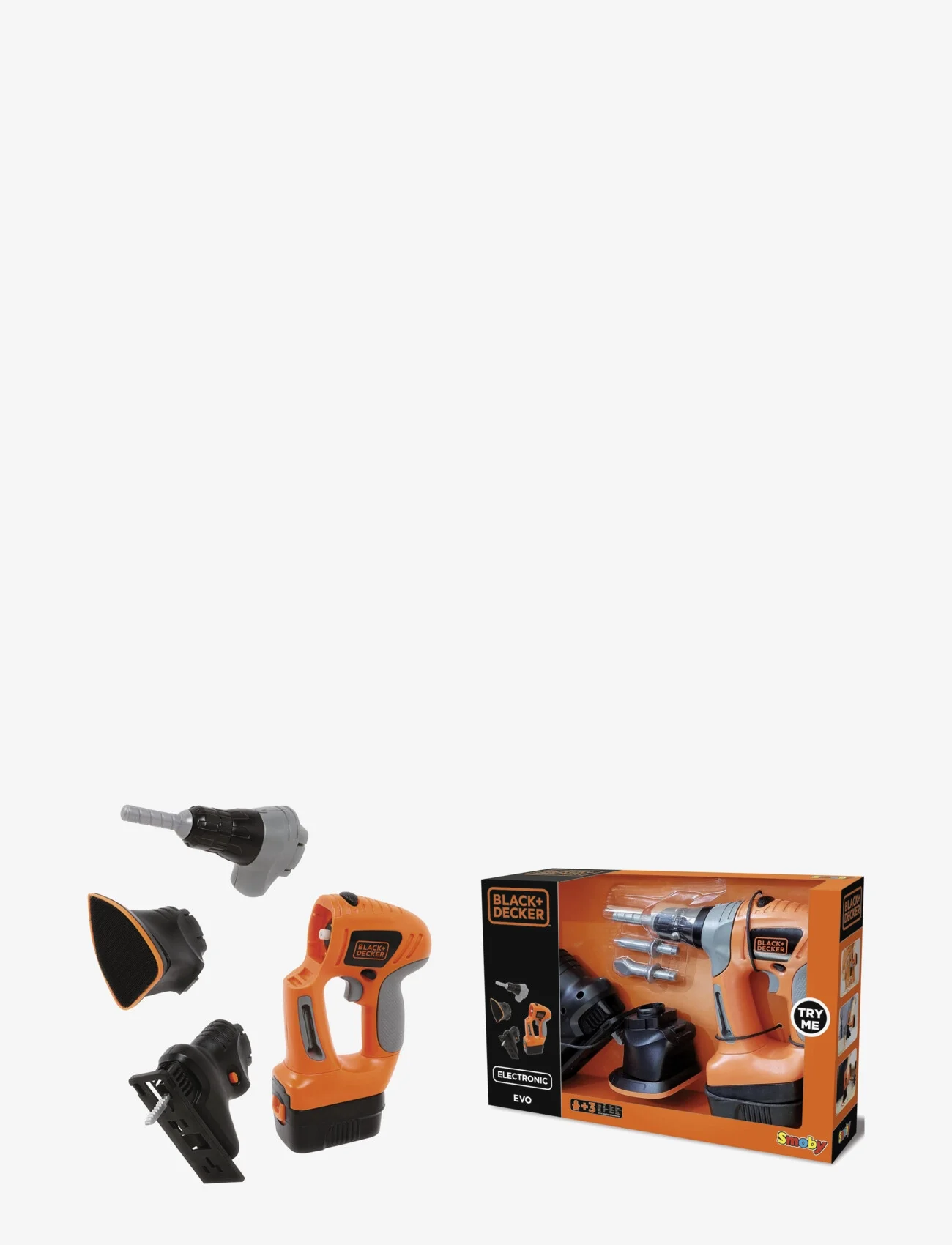 Smoby - Black + Decker Elektronisk Multiverktøy - lekeverktøy - orange - 0