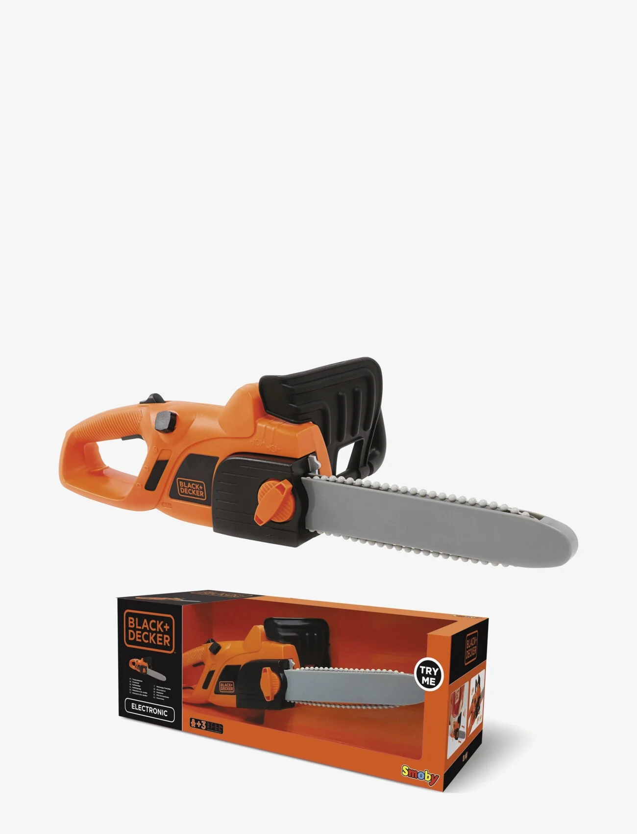 Smoby - Black & Decker - Chainsaw - legetøjsværktøj - orange - 0