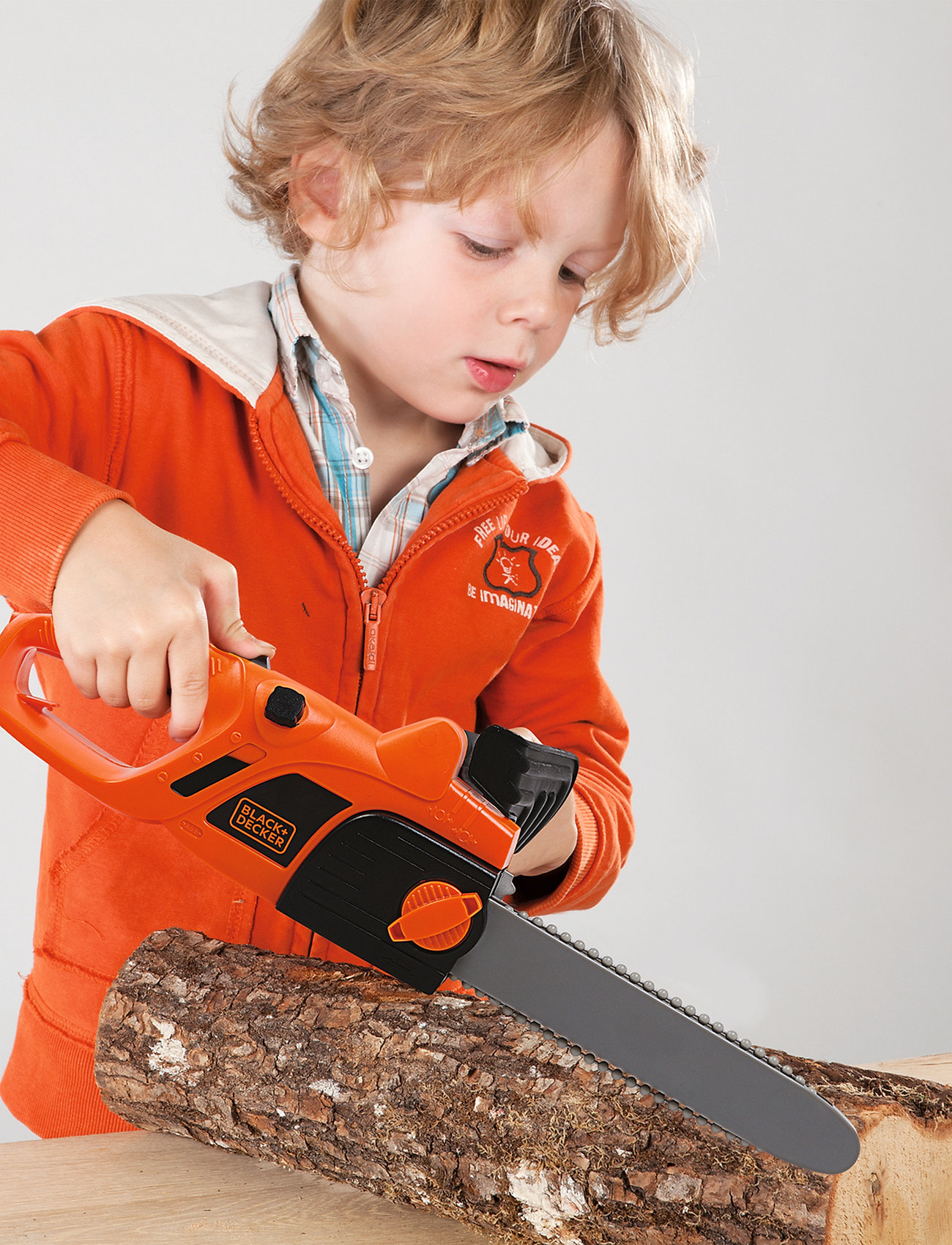 Smoby - Smoby Black+Decker Batteridriven Motorsåg - orange - 2