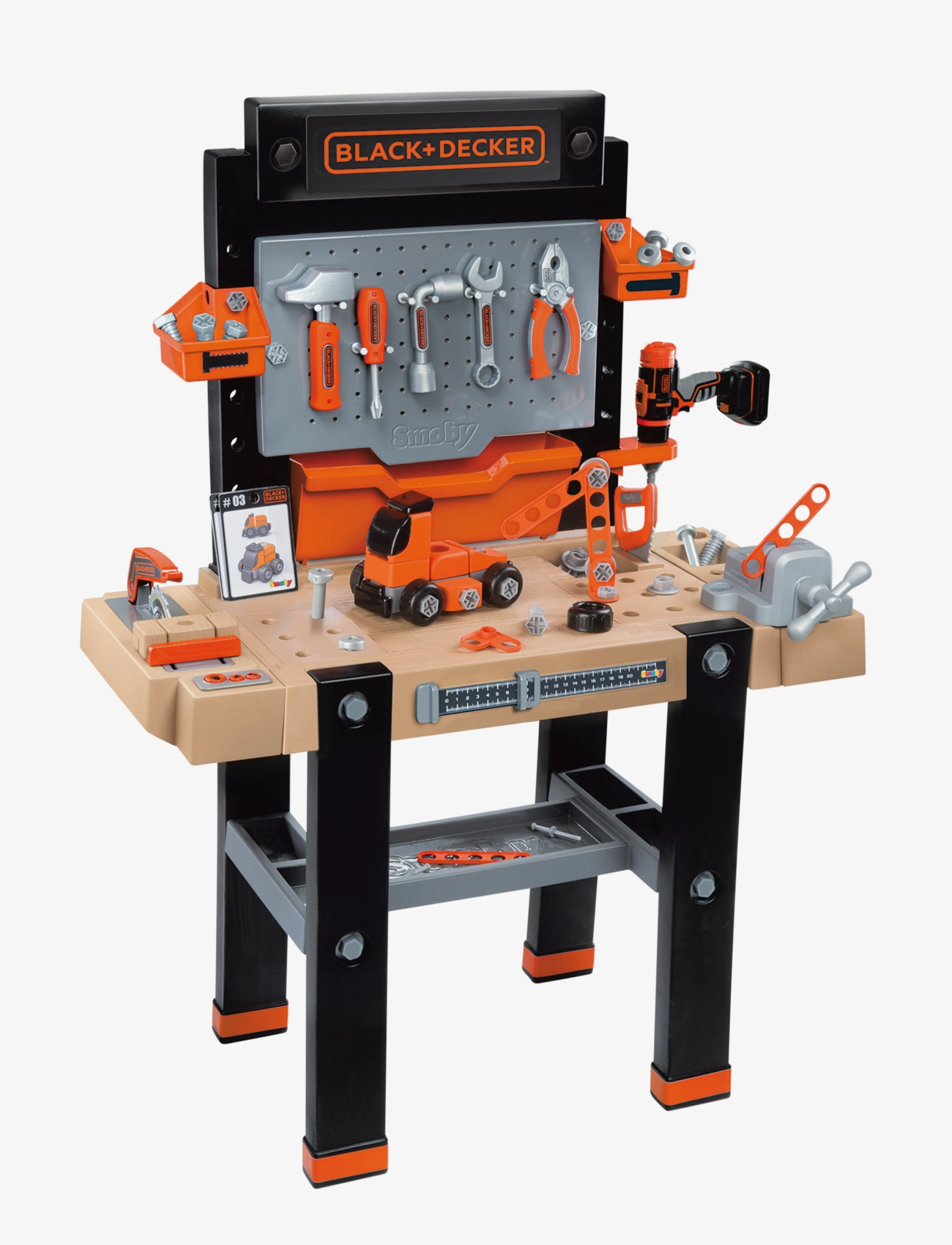 Smoby - Black+Decker Bricolo Ultimate Verktygsbänk med 95 Tillbehör - multicoloured - 1