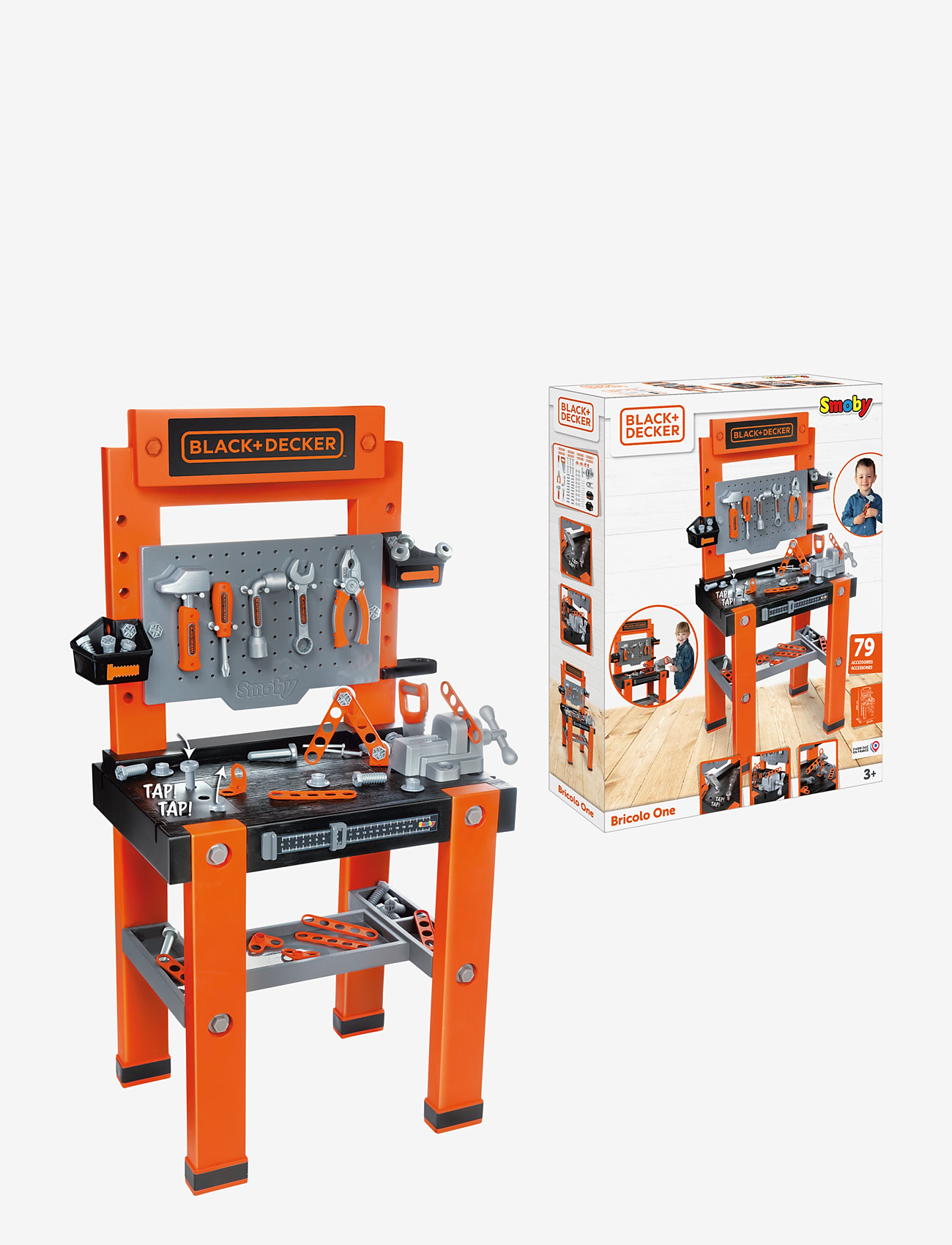 Smoby - B+D Bricolo One Workbench - brown - 1