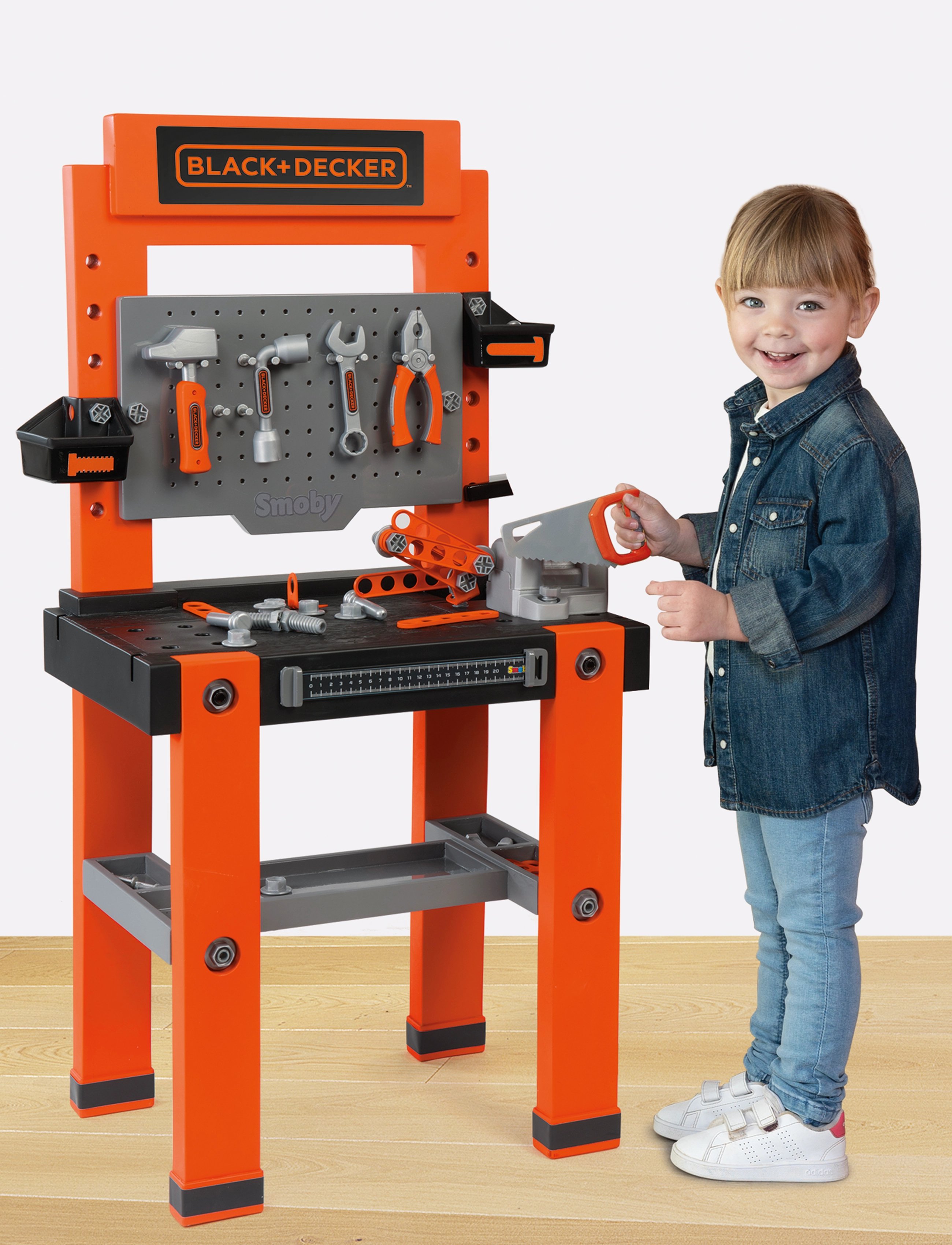 Smoby - B+D Bricolo One Workbench - brown - 4