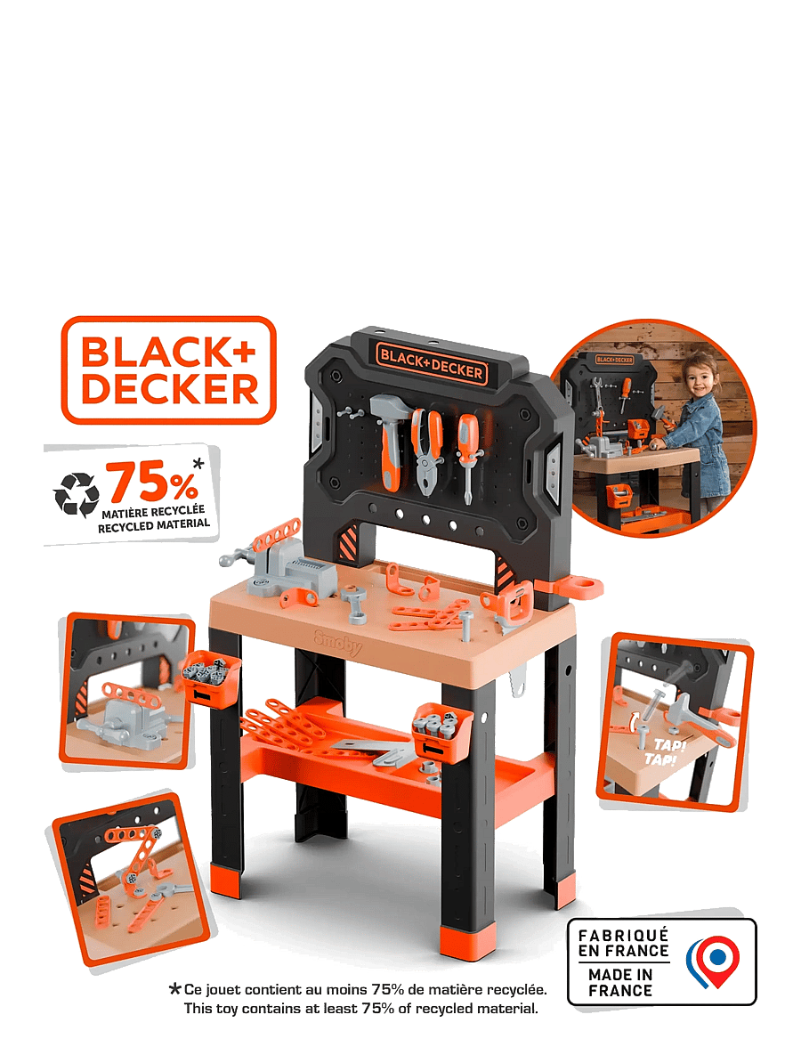Smoby - Black+Decker Bricolo Workbench - spielzeug-werkzeuge - multi colorued - 1
