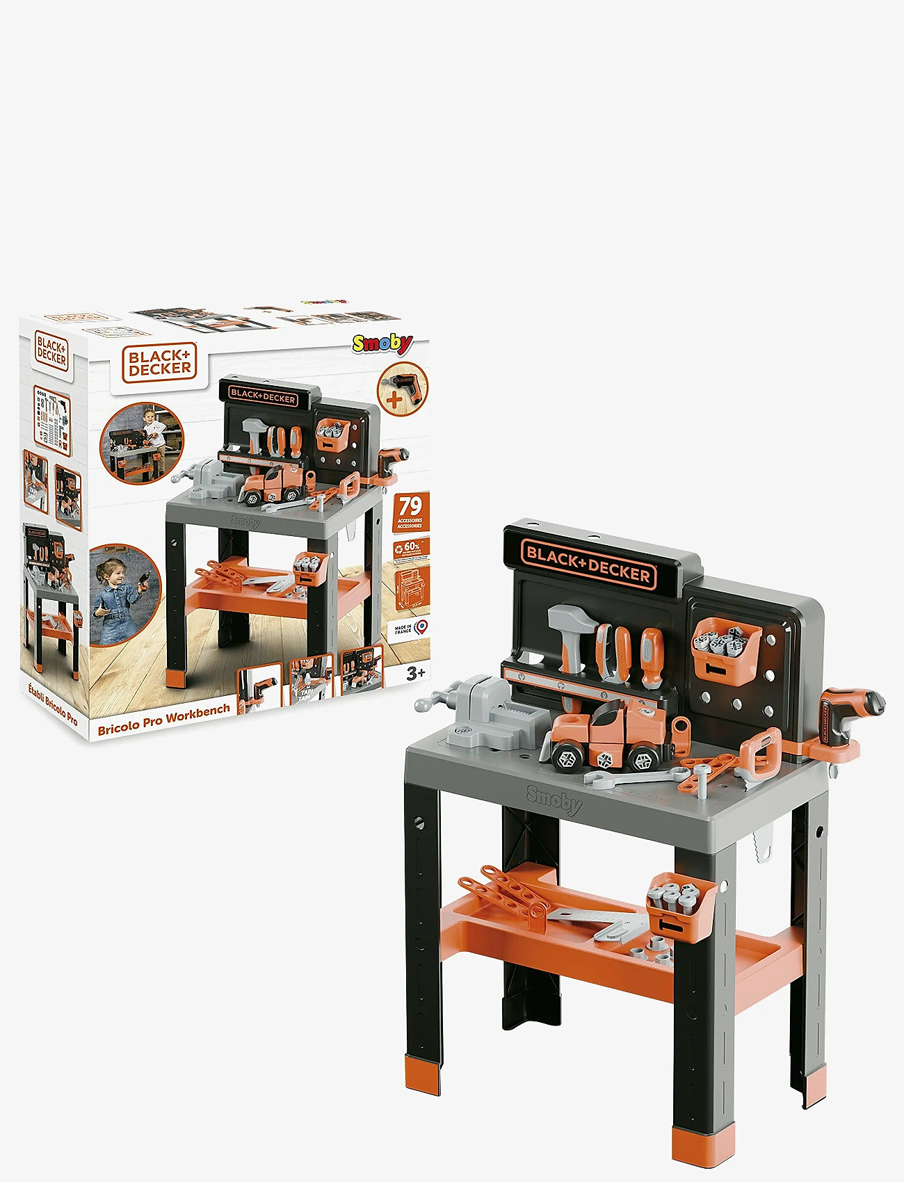 Smoby - Black&Decker  Bricolo Pro Workbench - multi colorued - 1