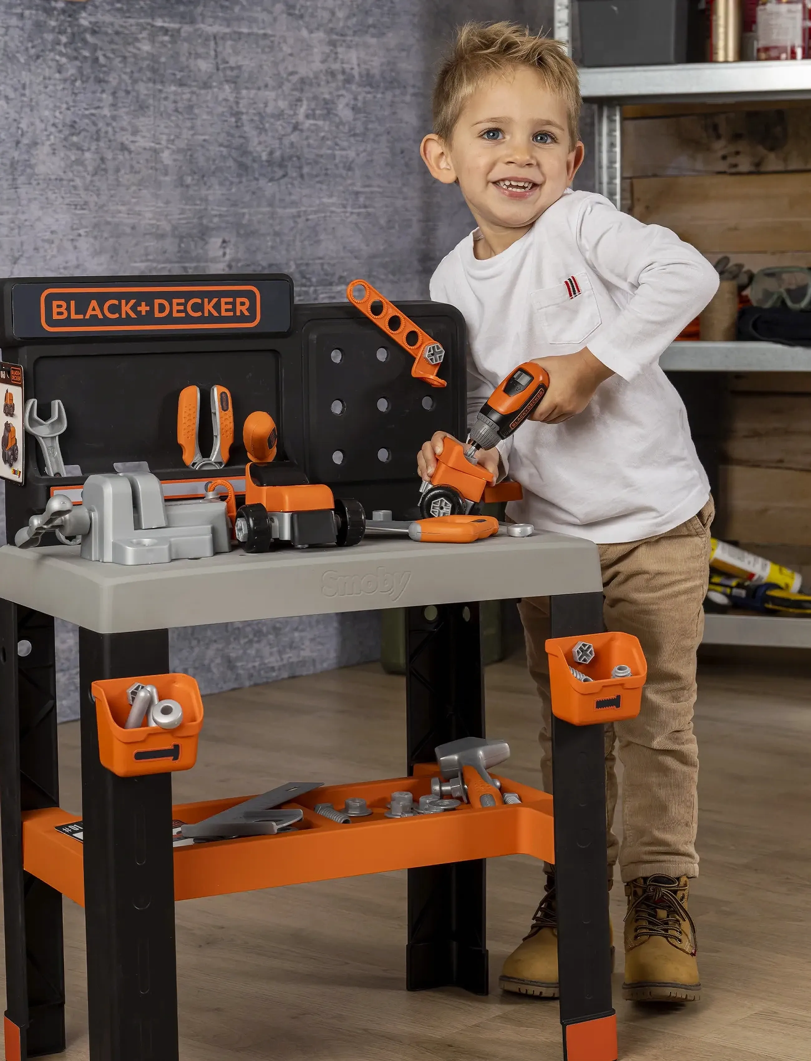 Smoby - Black&Decker  Bricolo Pro Workbench - multi colorued - 4