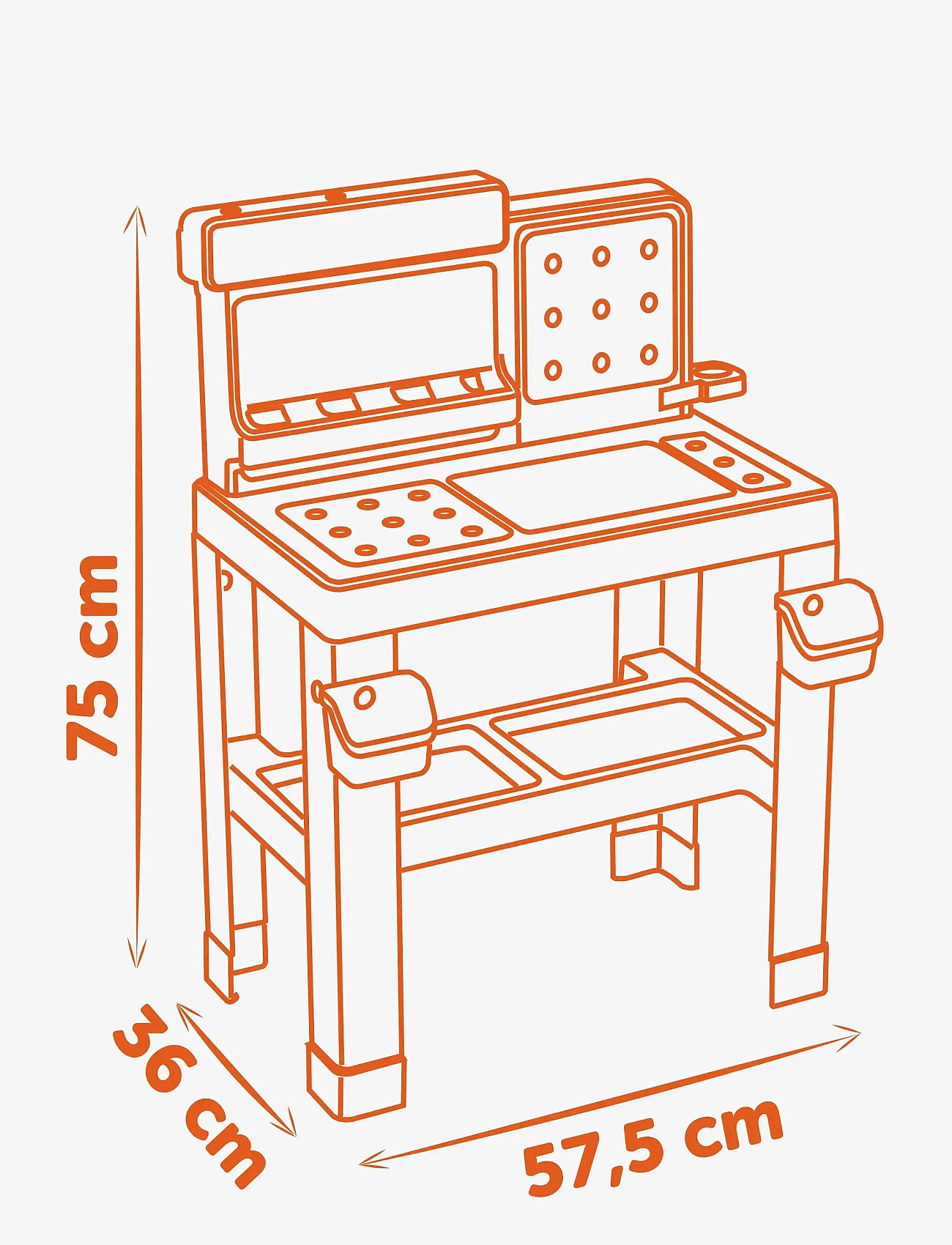 Smoby - Black&Decker  Bricolo Pro Workbench - multi colorued - 3