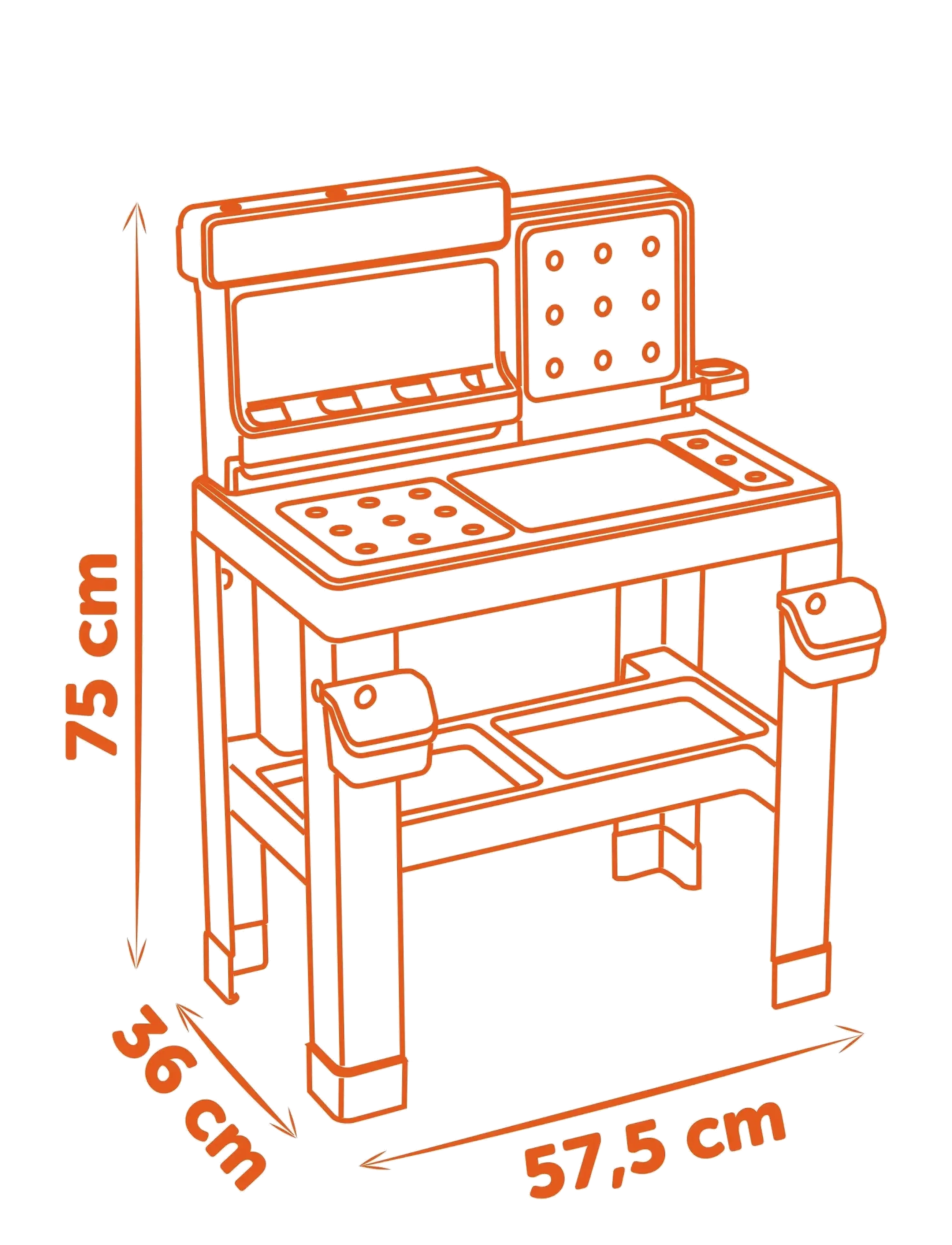 Smoby - Black&Decker  Bricolo Pro Workbench - multi colorued - 3