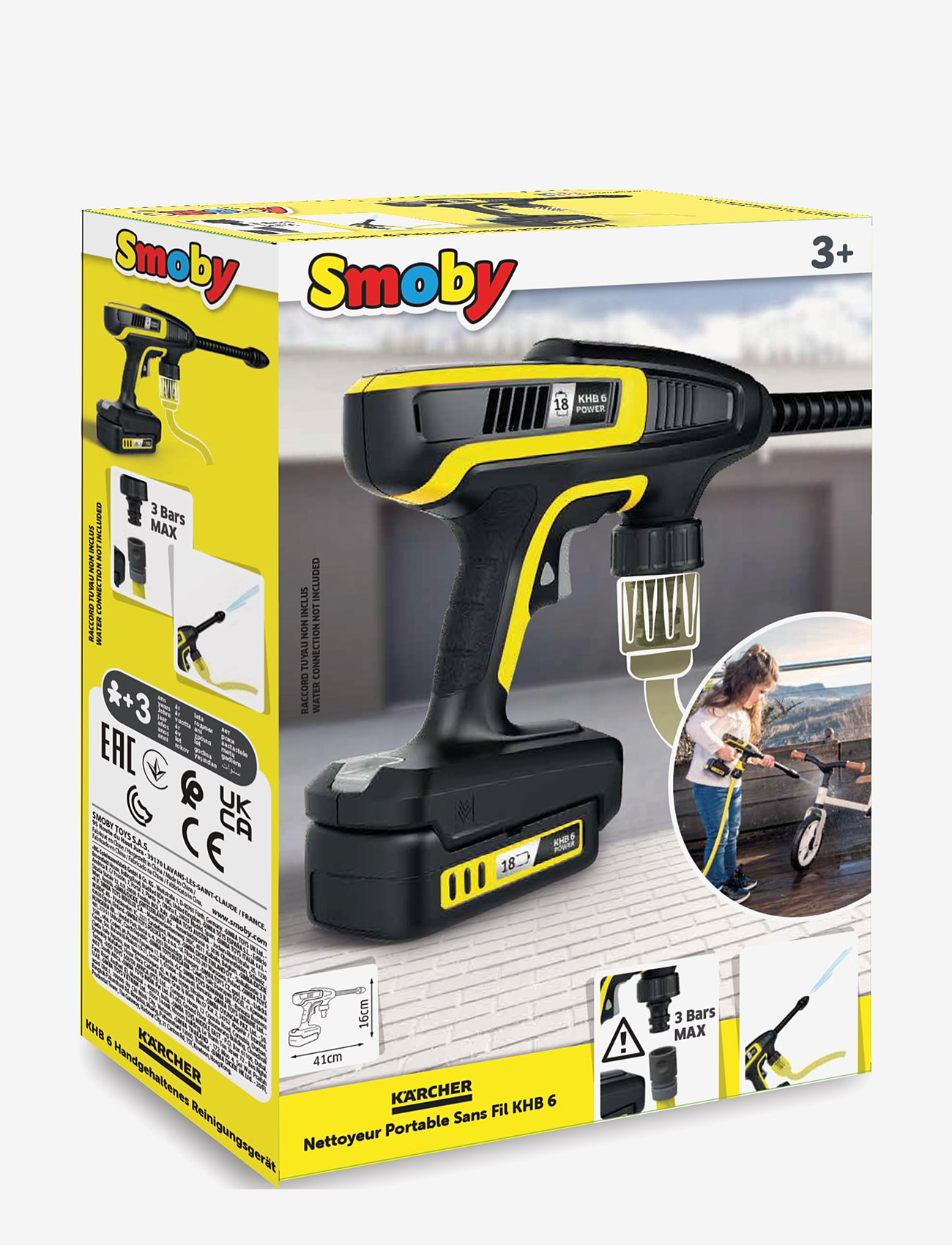 Smoby - Smoby Kärcher KHB6 Pressure Washer - legetøjsværktøj - yellow - 3
