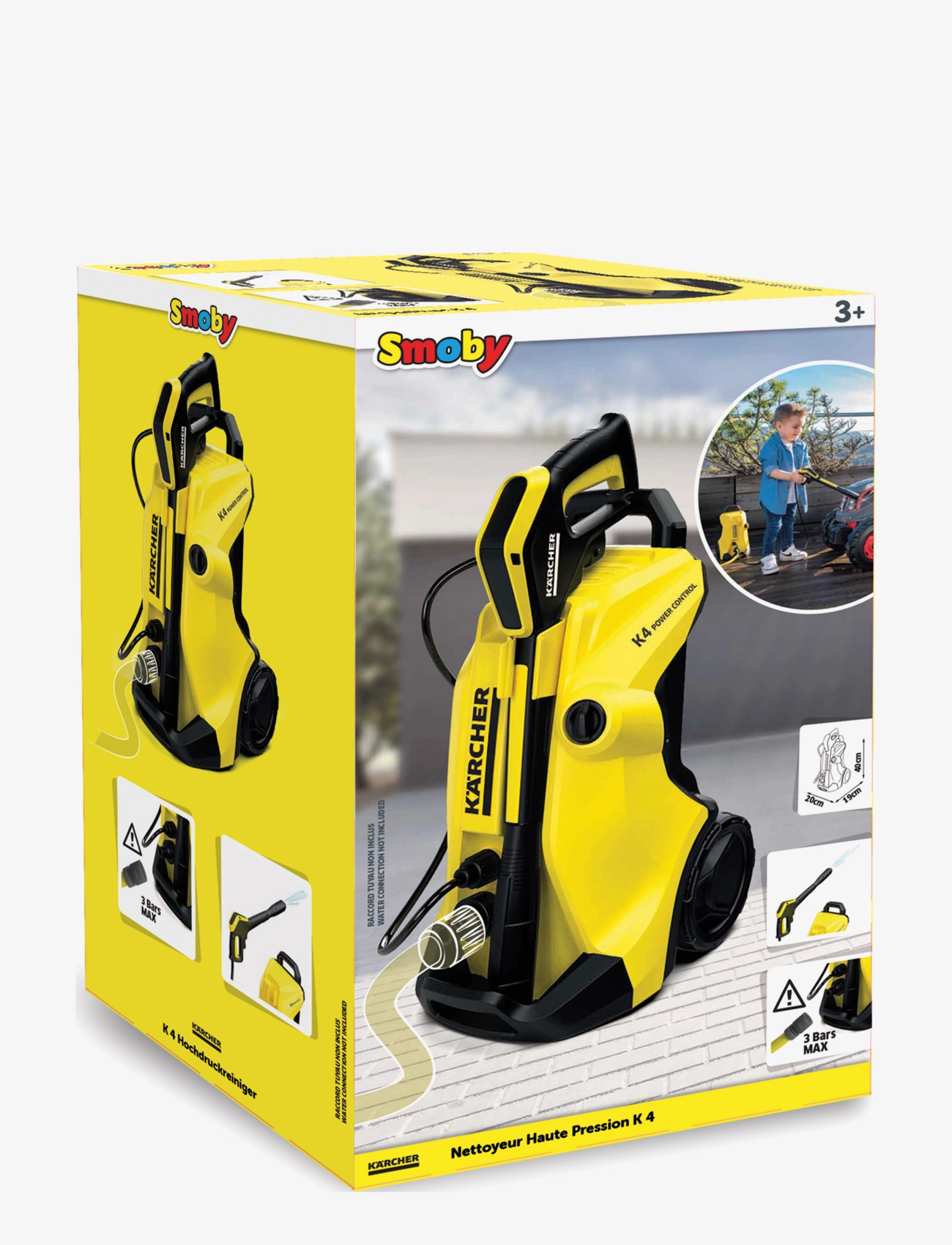 Smoby - Smoby Kärcher K4 High Pressure Washer - mänguasjade tööriistad - yellow - 1