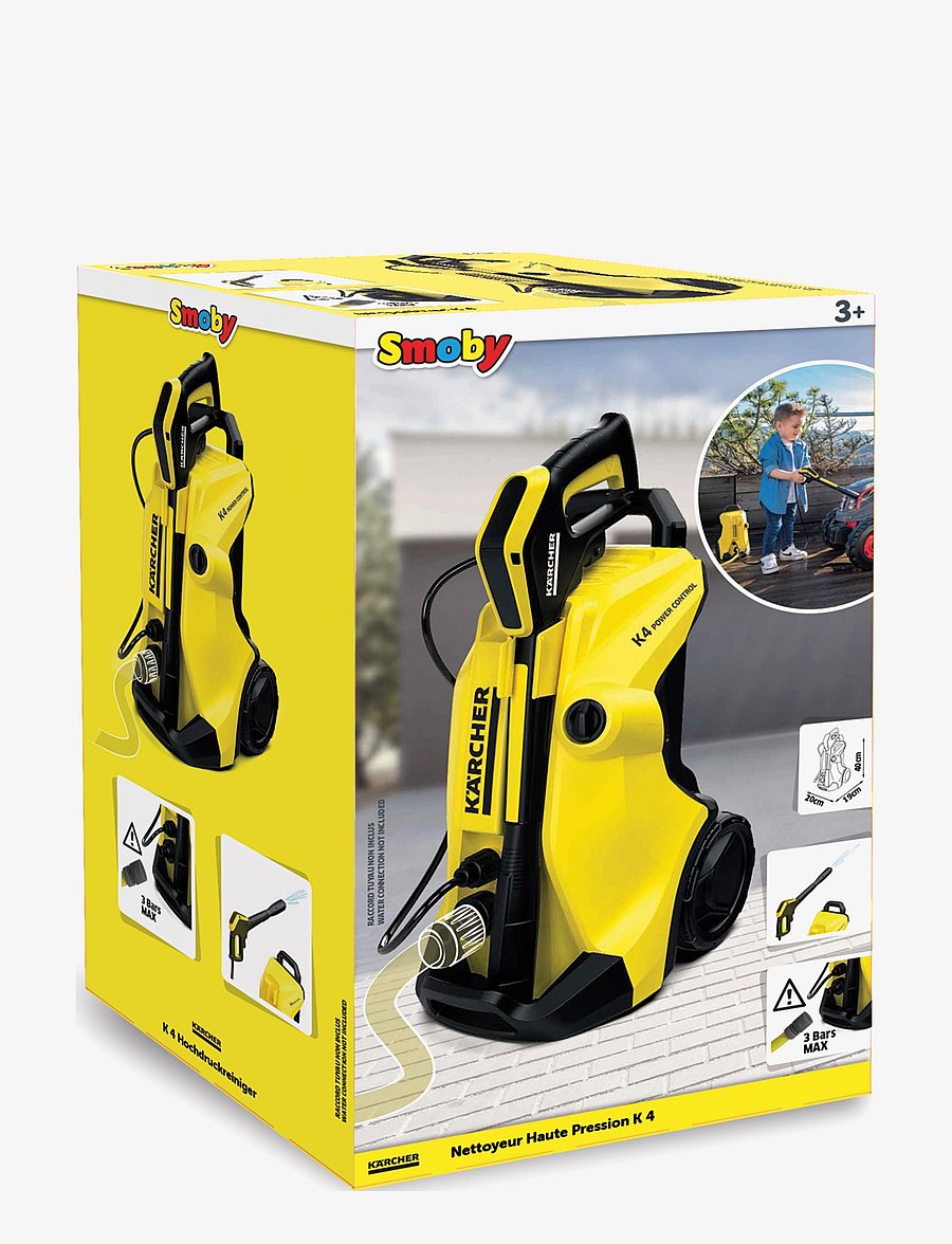 Smoby - Smoby Kärcher K4 High Pressure Washer - mänguasjade tööriistad - yellow - 1