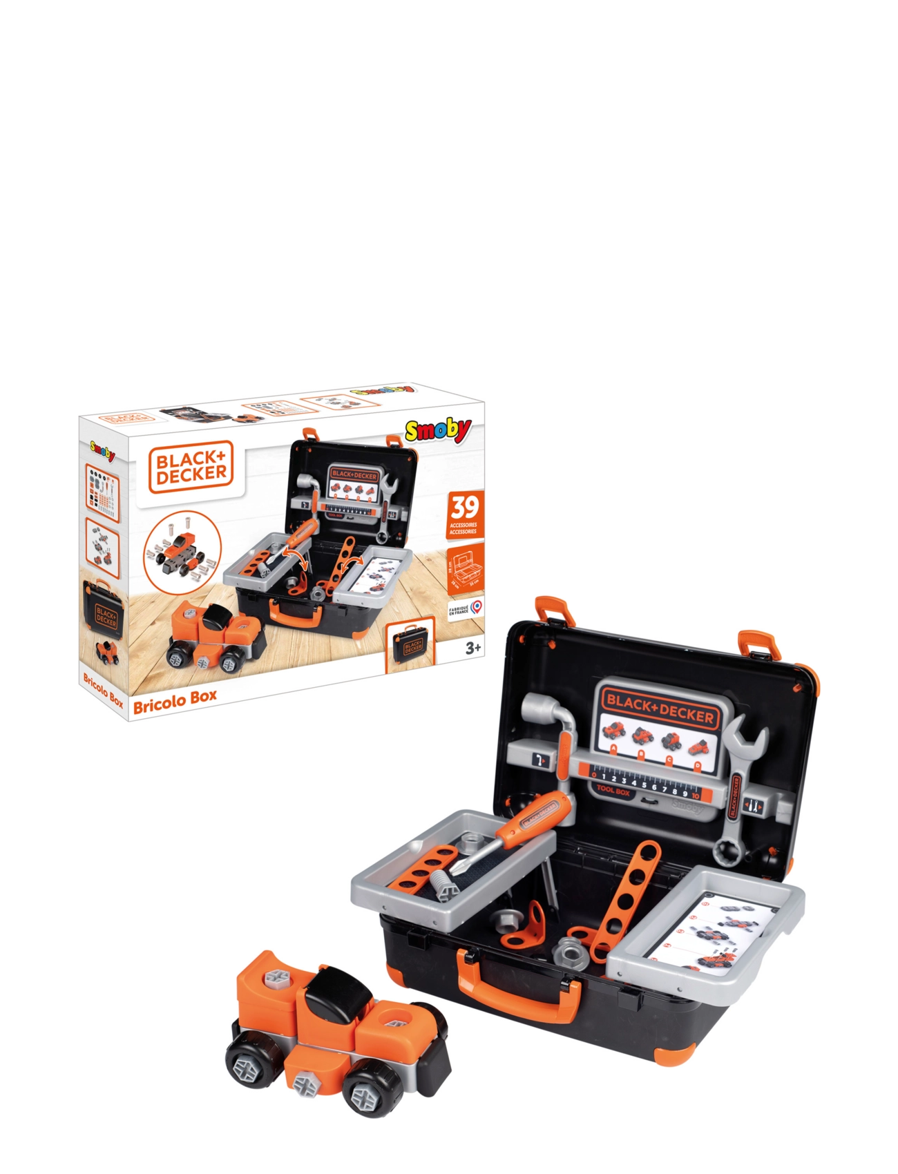 SMOBY Schwarz&Decker Bricolo Box Patterned - One Size - Kinder