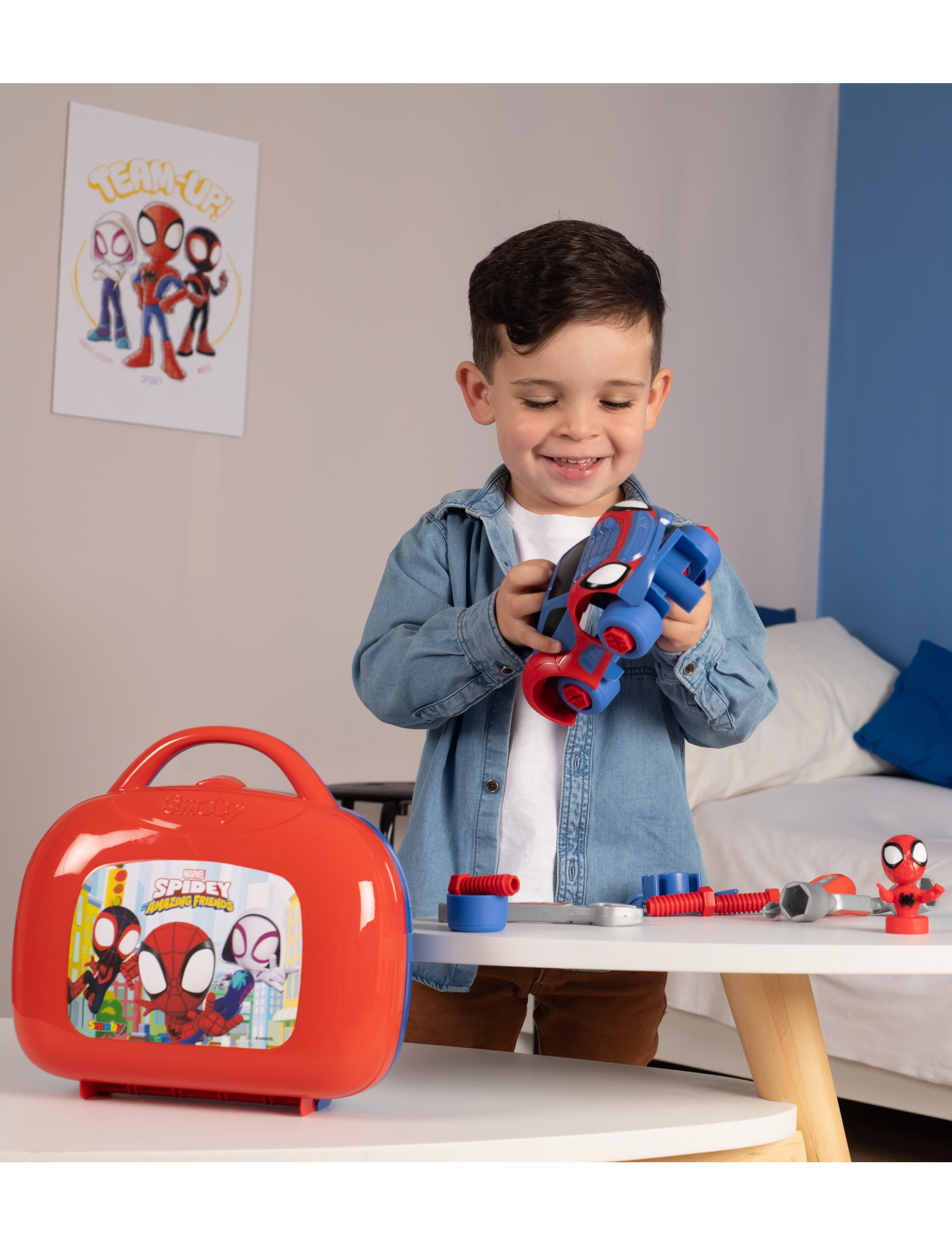 Smoby Spidey Box Spidey, One Size, Multi/patterned, Rollespil > Legetøjsværktøj, Børn