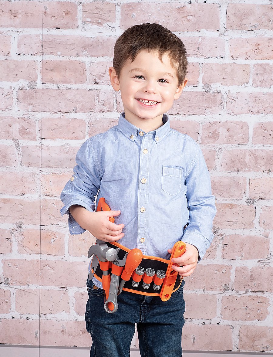 Smoby - Smoby Black+Decker Fabric Tool Belt - mänguasjade tööriistad - multi coloured - 4