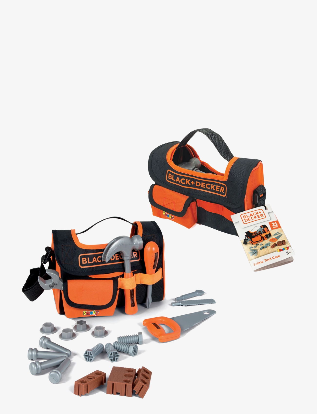 Smoby - Smoby Black+Decker Verktygsväska i tyg - leksaksverktyg - multi coloured - 1