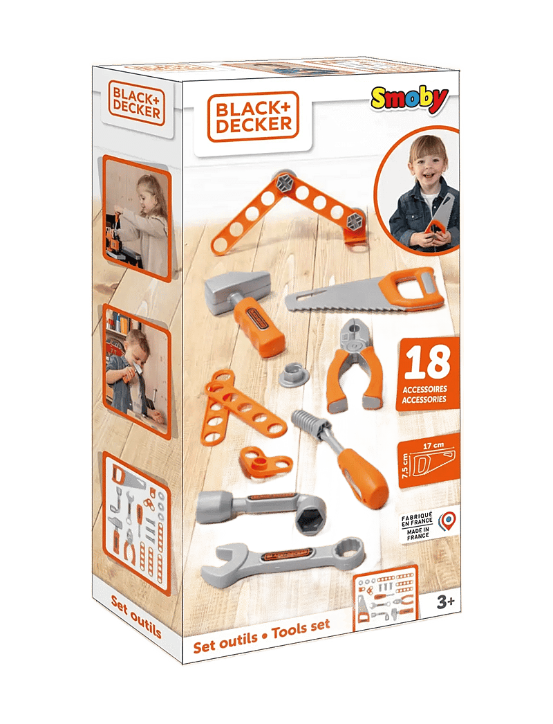 Smoby - Smoby Black+Decker Verktøysett - spielzeug-werkzeuge - orange - 3