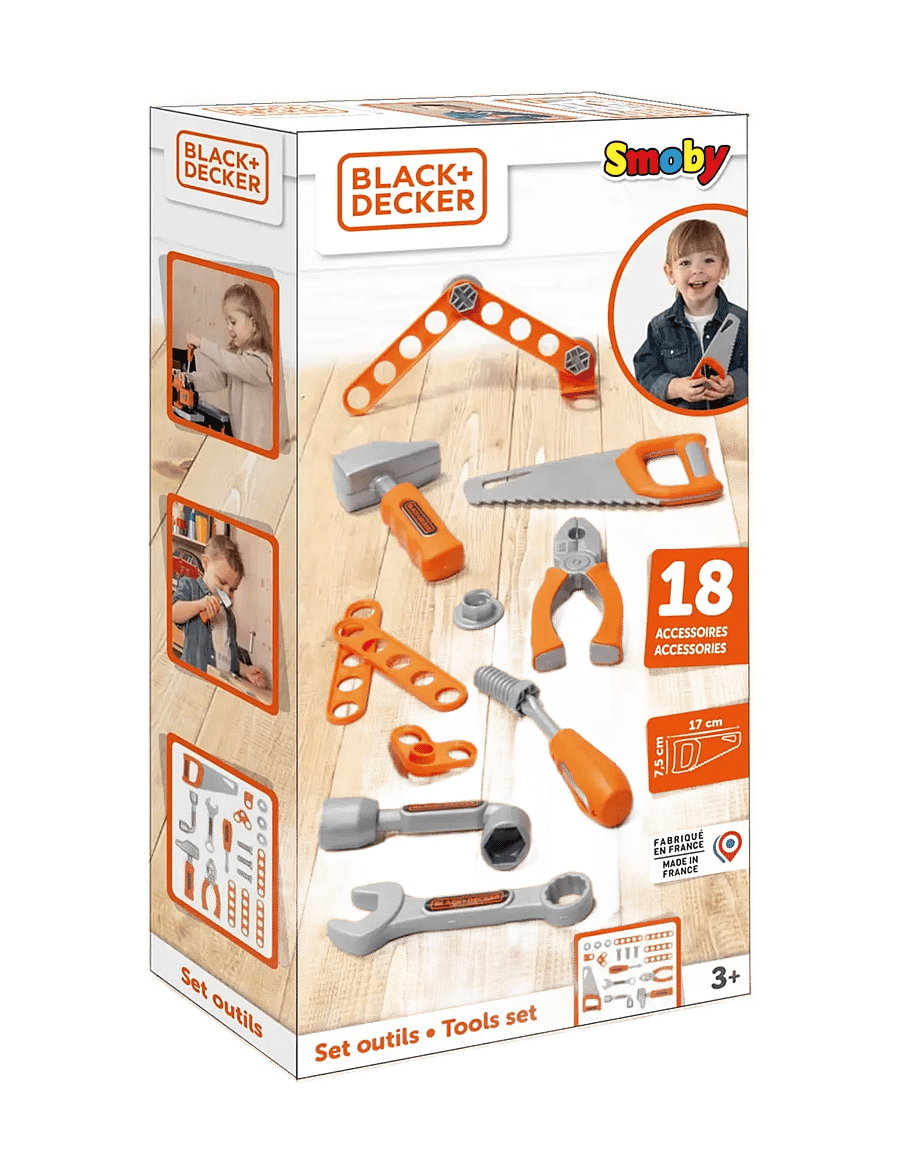 Smoby - Smoby Black+Decker Verktøysett - spielzeug-werkzeuge - orange - 2
