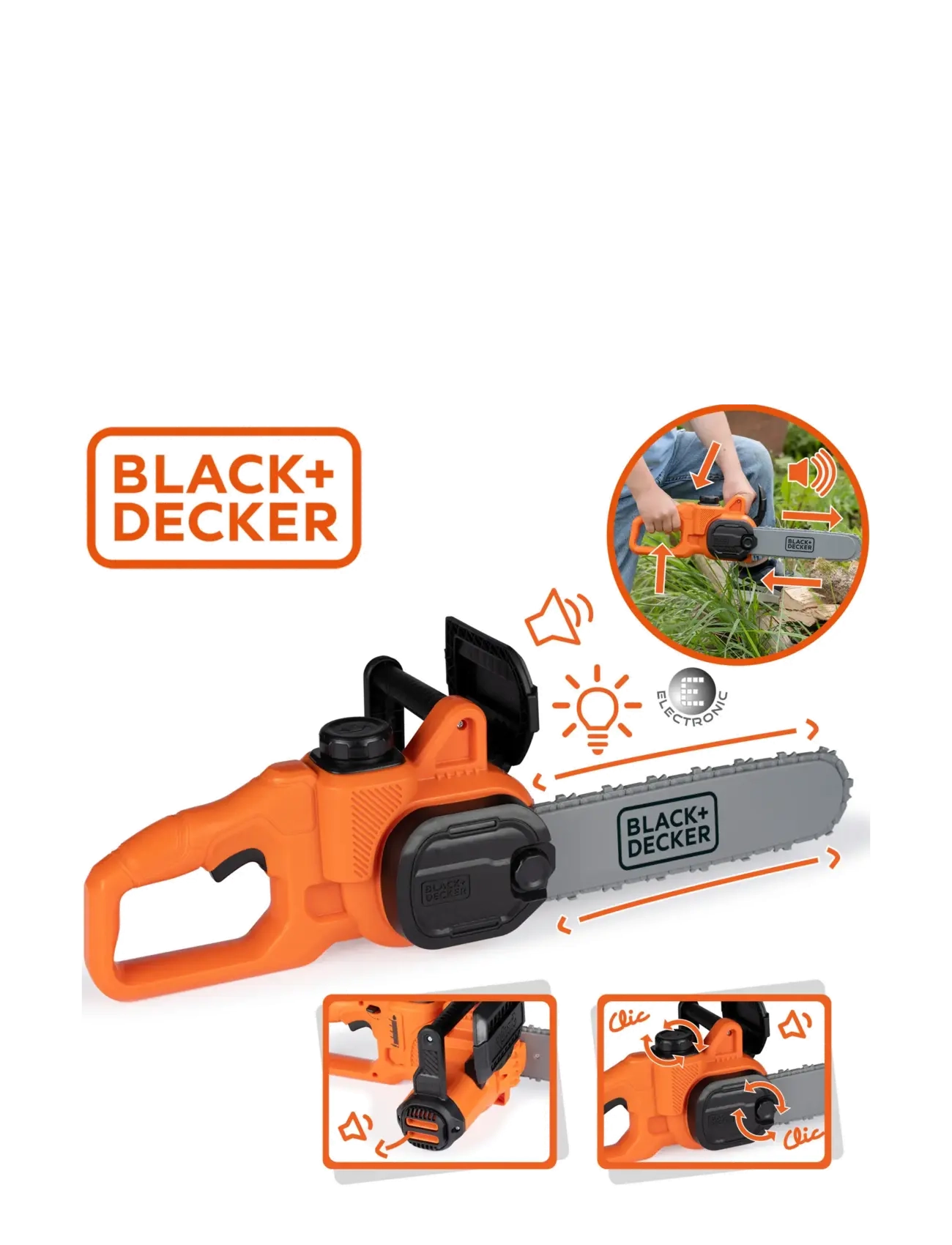 Smoby - Smoby Black+Decker Chainsaw - spielzeug-werkzeuge - multi coloured - 3