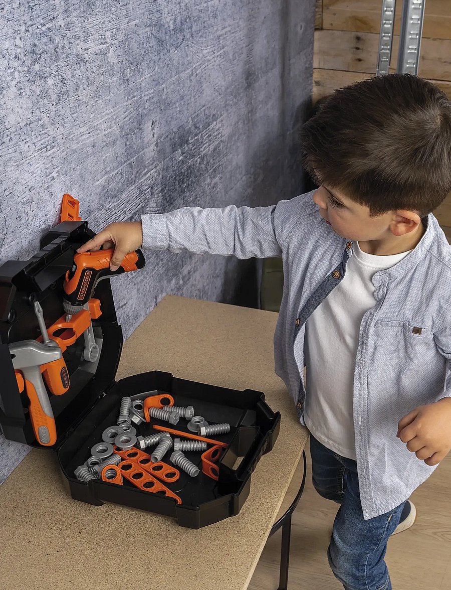 Smoby - Black&Decker Toolbox - mänguasjade tööriistad - black - 0