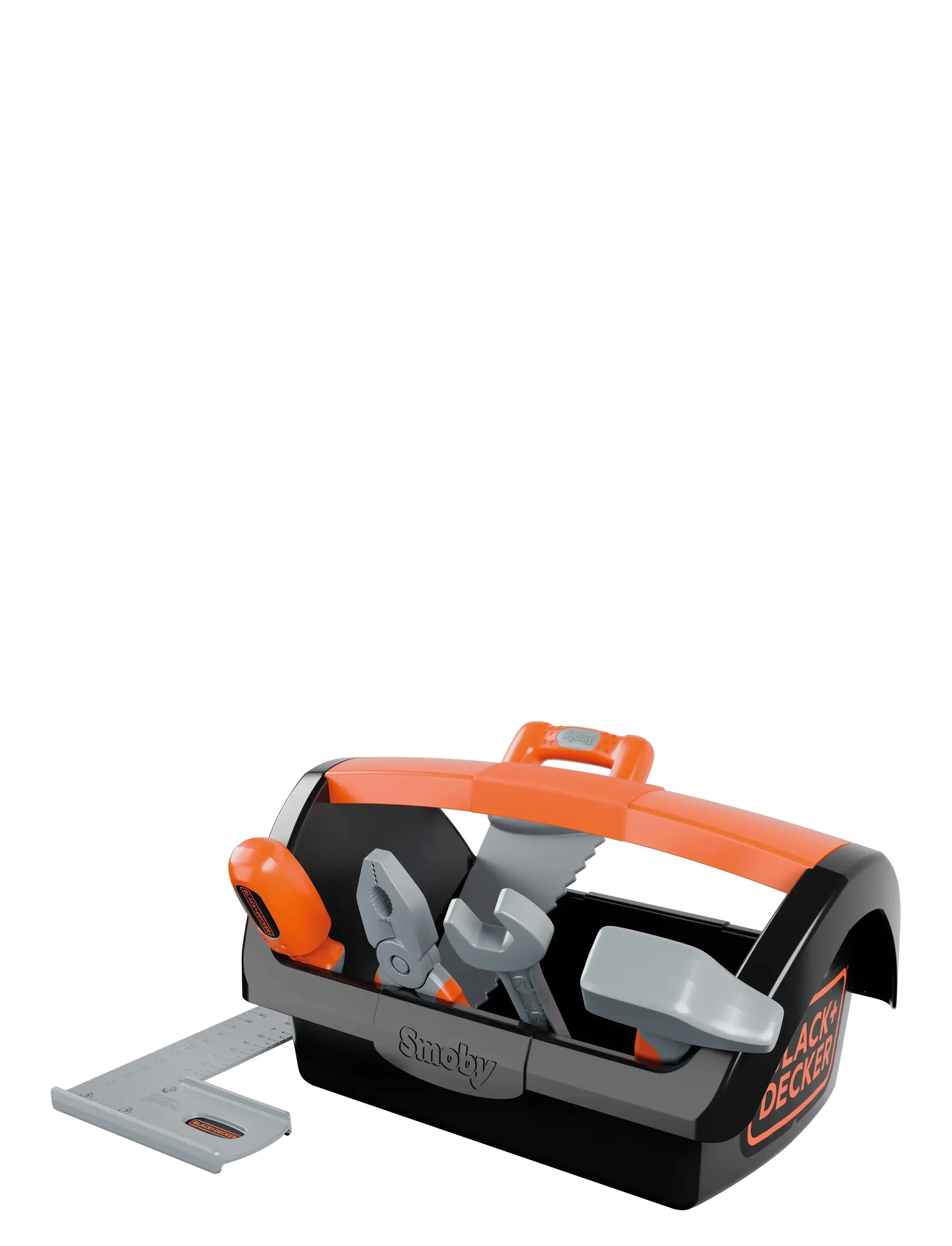 Smoby Black&Decker  Tool Box + 6 TooLS - Rollelek for barn - BLACK / orange