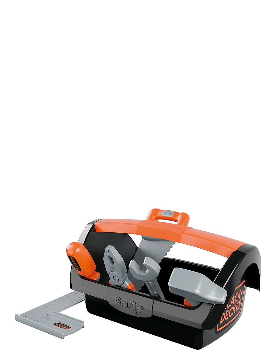 Smoby - Black+Decker Tool Box + 6 Tools - spielzeug-werkzeuge - black - 0
