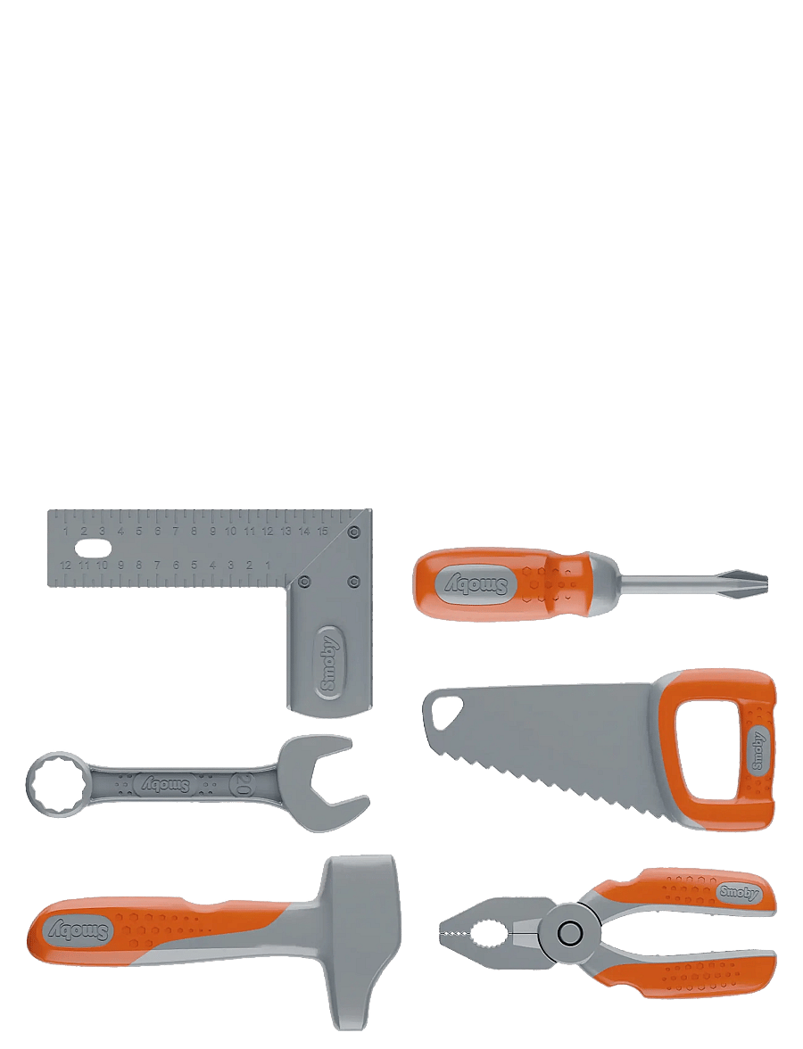 Smoby - Black+Decker Tool Box + 6 Tools - spielzeug-werkzeuge - black - 3