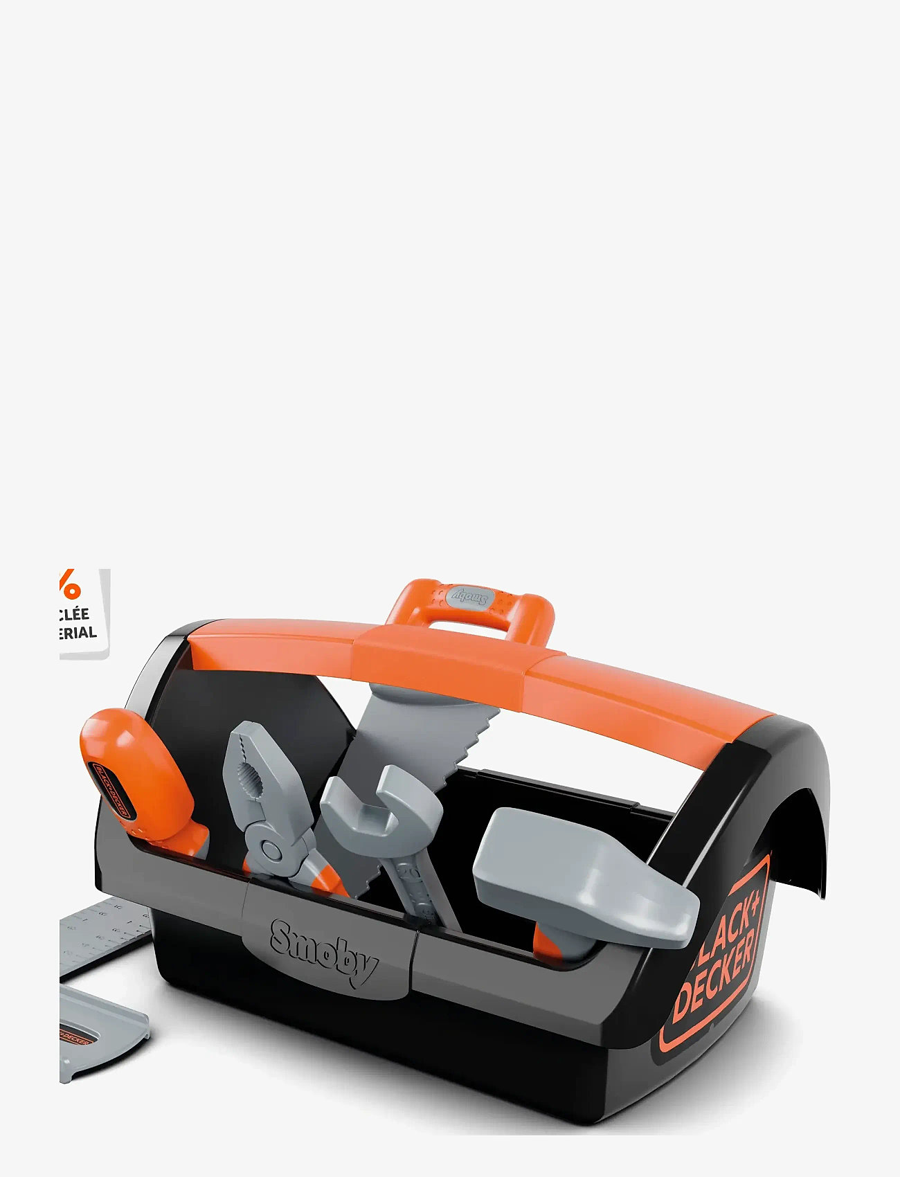 Smoby - Black&Decker  Tool Box + 6 TooLS - leksaksverktyg - black - 5