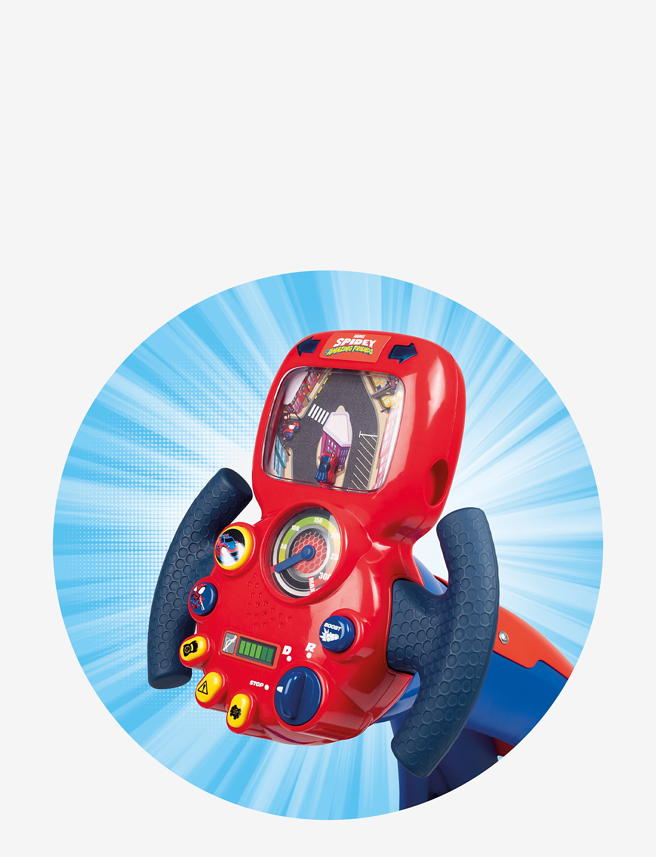 Smoby - Smoby Disney Spidey V8 Driver Simulator - gåbiler - red - 5