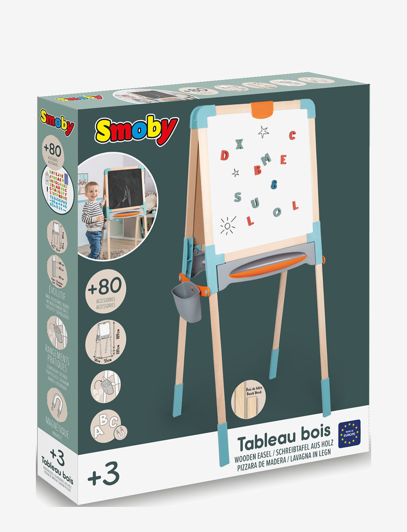 Smoby - Wooden Board - white - 4