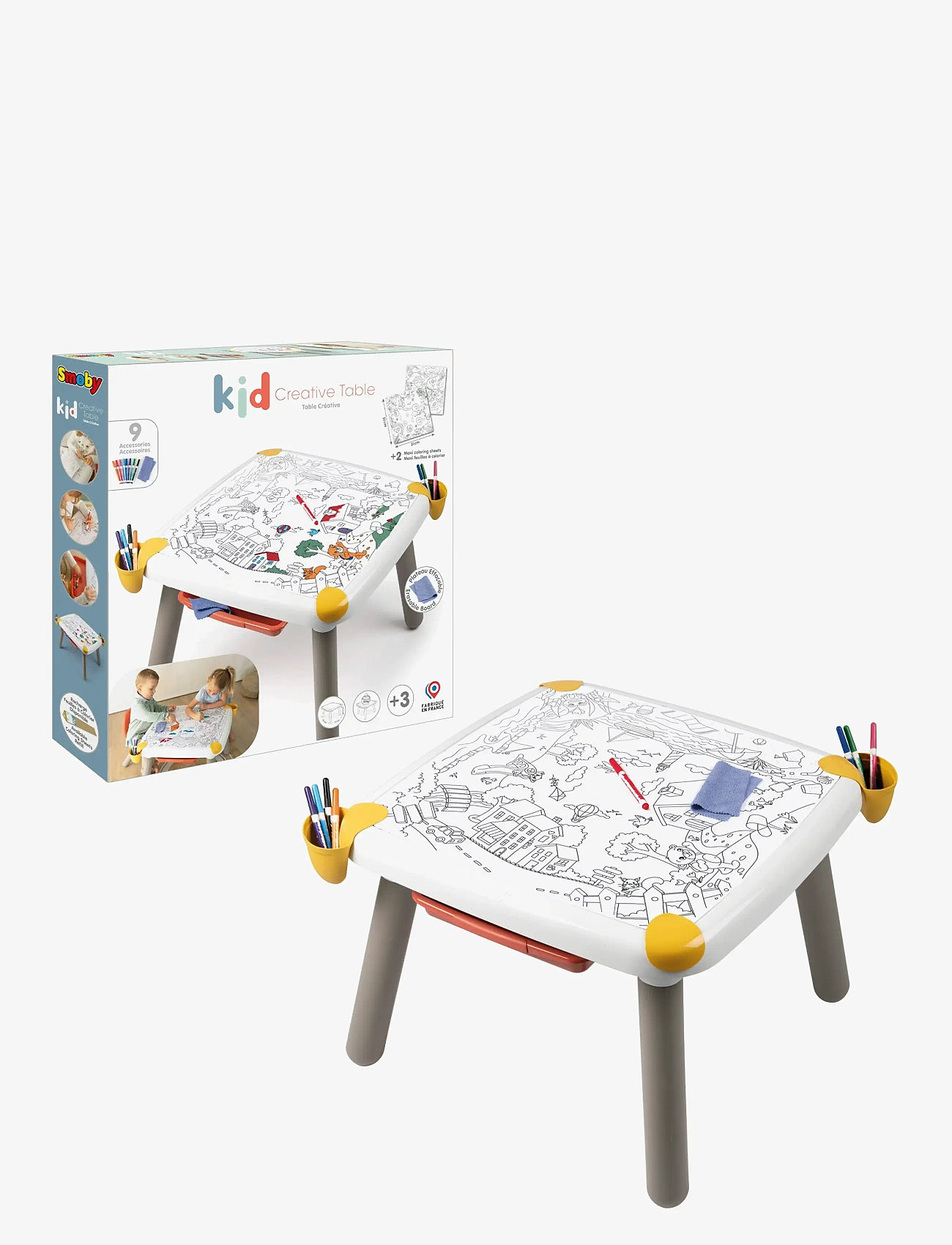 Smoby - Kid Creative Table - bord - multi colorued - 2