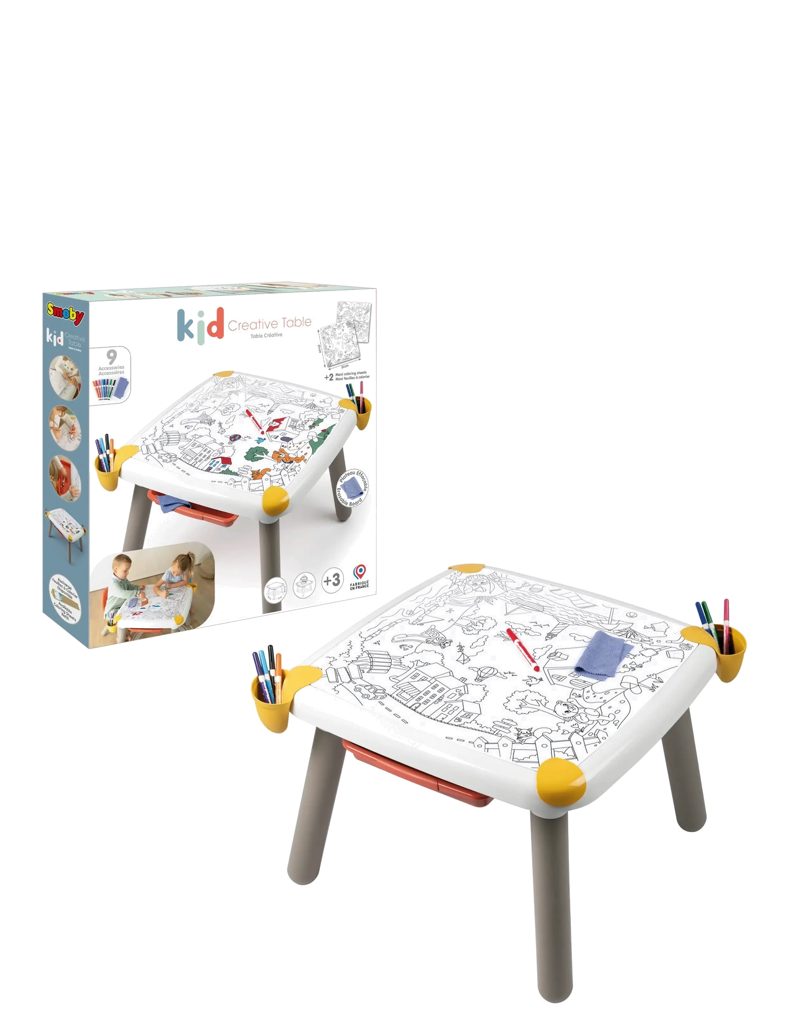 Smoby - Kid Creative Table - borde - multi colorued - 2