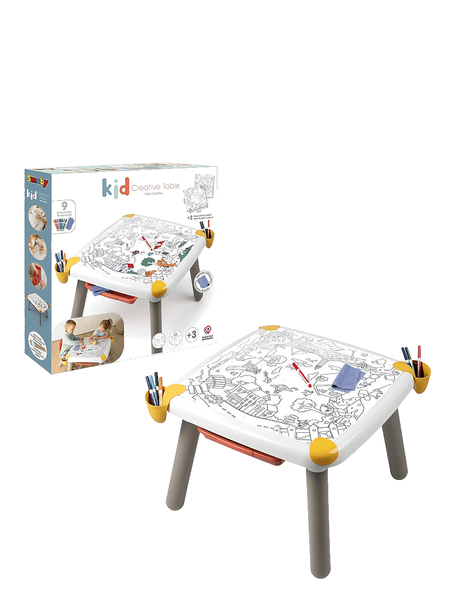 Smoby - Kid Creative Table - bord - multi colorued - 2
