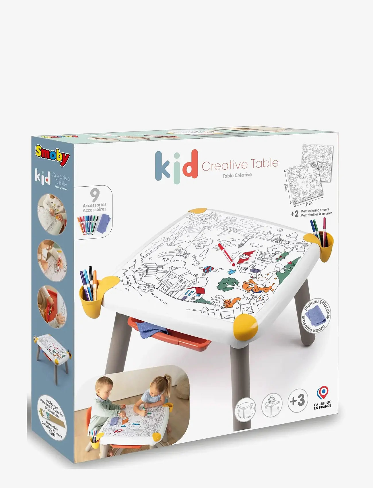 Smoby - Kid Creative Table - bord - multi colorued - 3