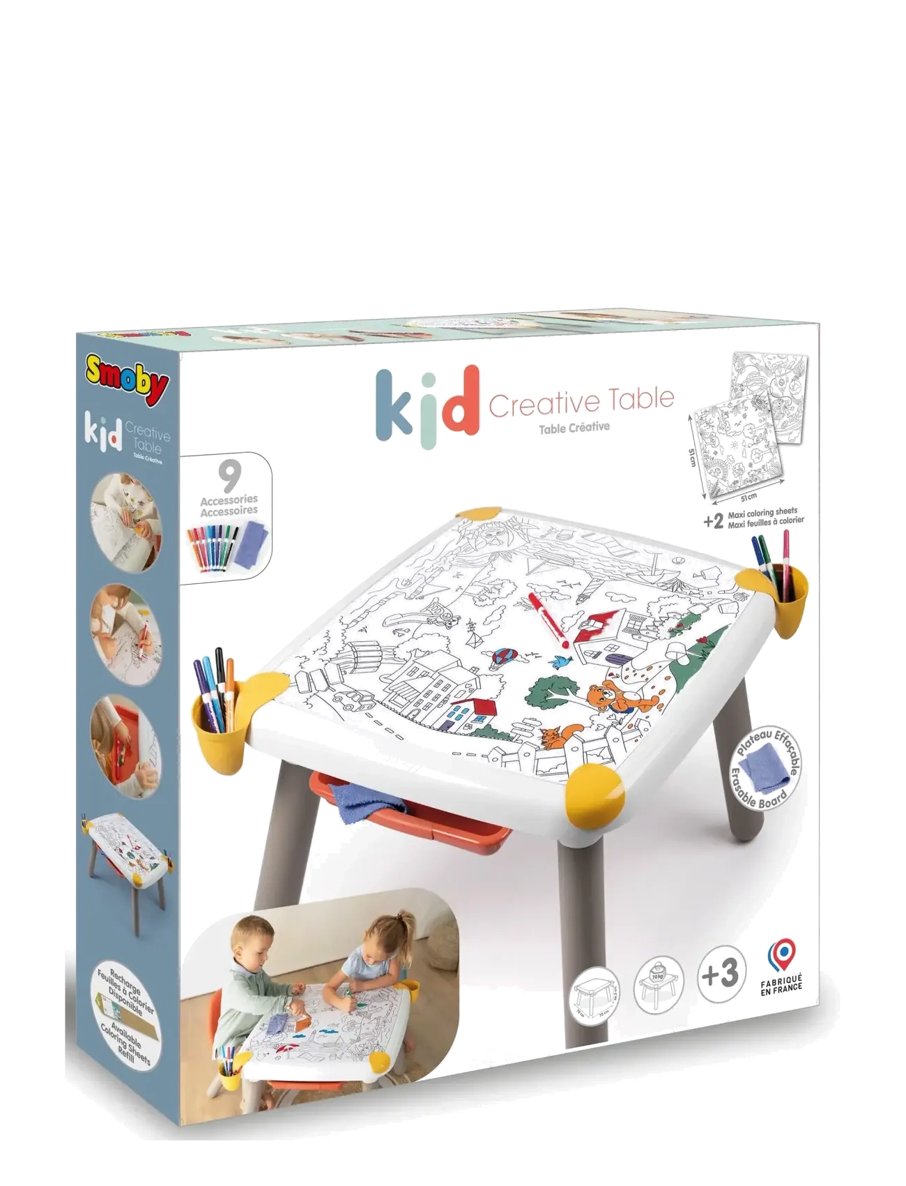 Smoby - Kid Creative Table - borde - multi colorued - 3
