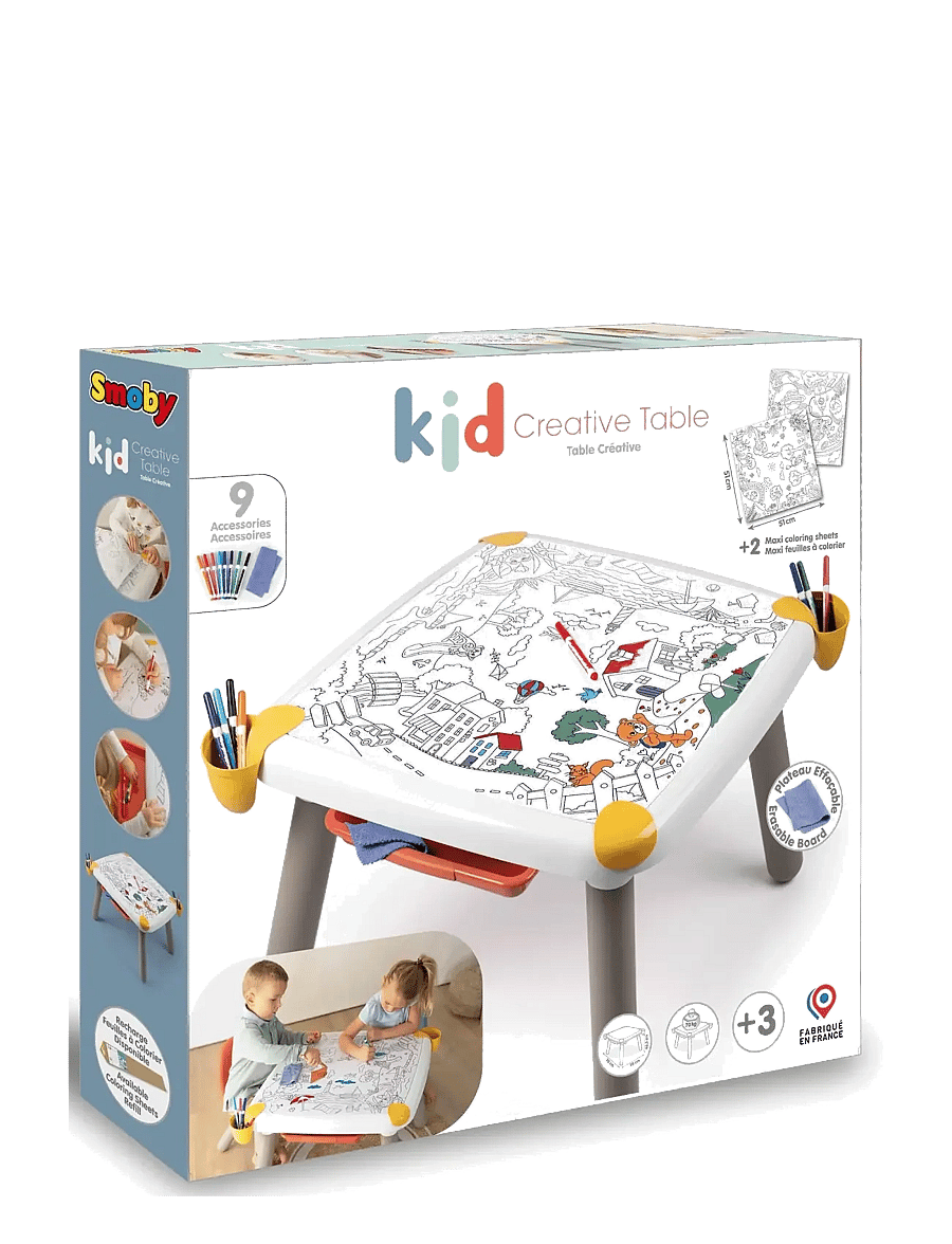 Smoby - Kid Creative Table - bord - multi colorued - 3